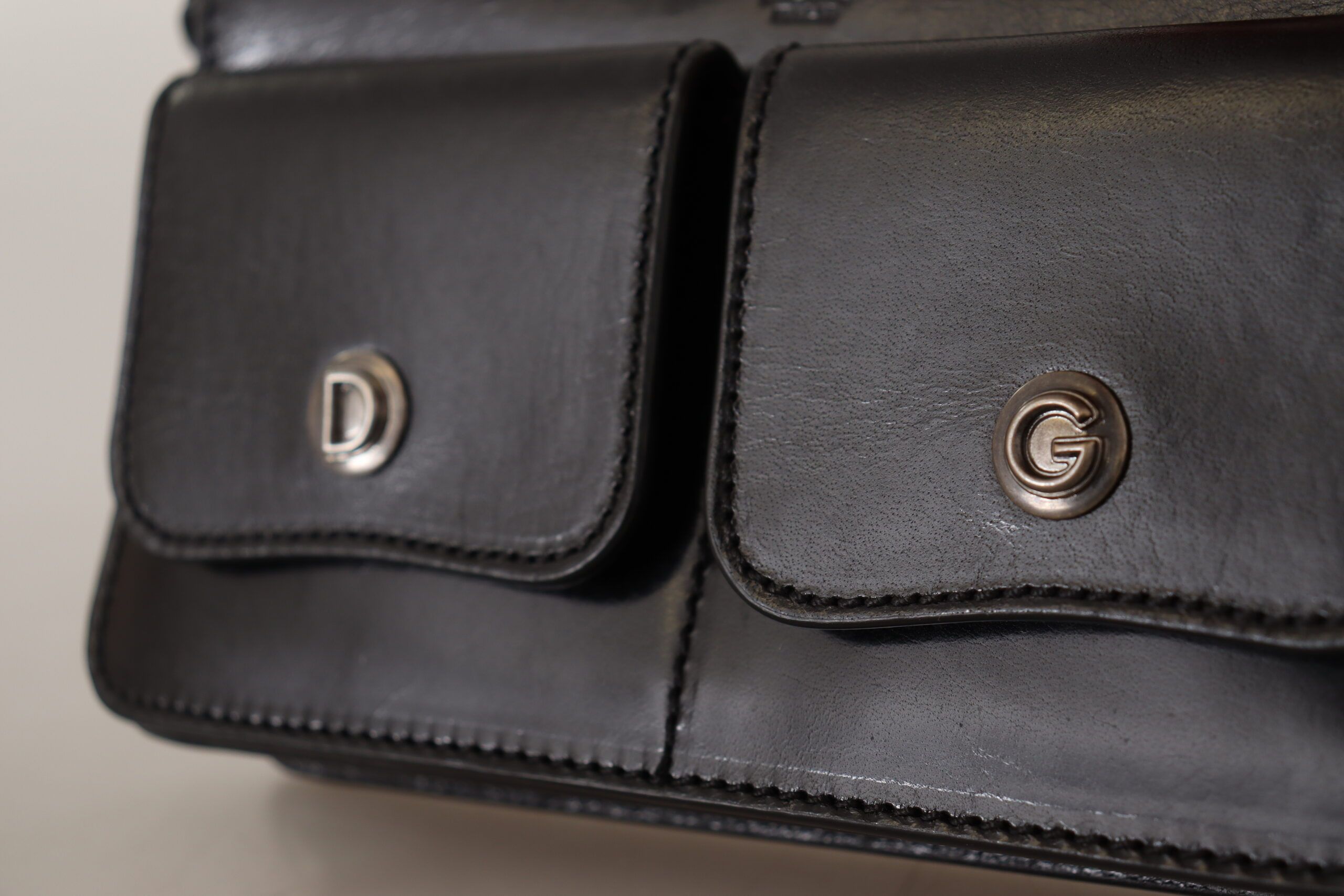 Dolce & Gabbana Elegant Mini Leather Wallet in Timeless Men's Black Size ONE SIZE - 6 Thumbnail