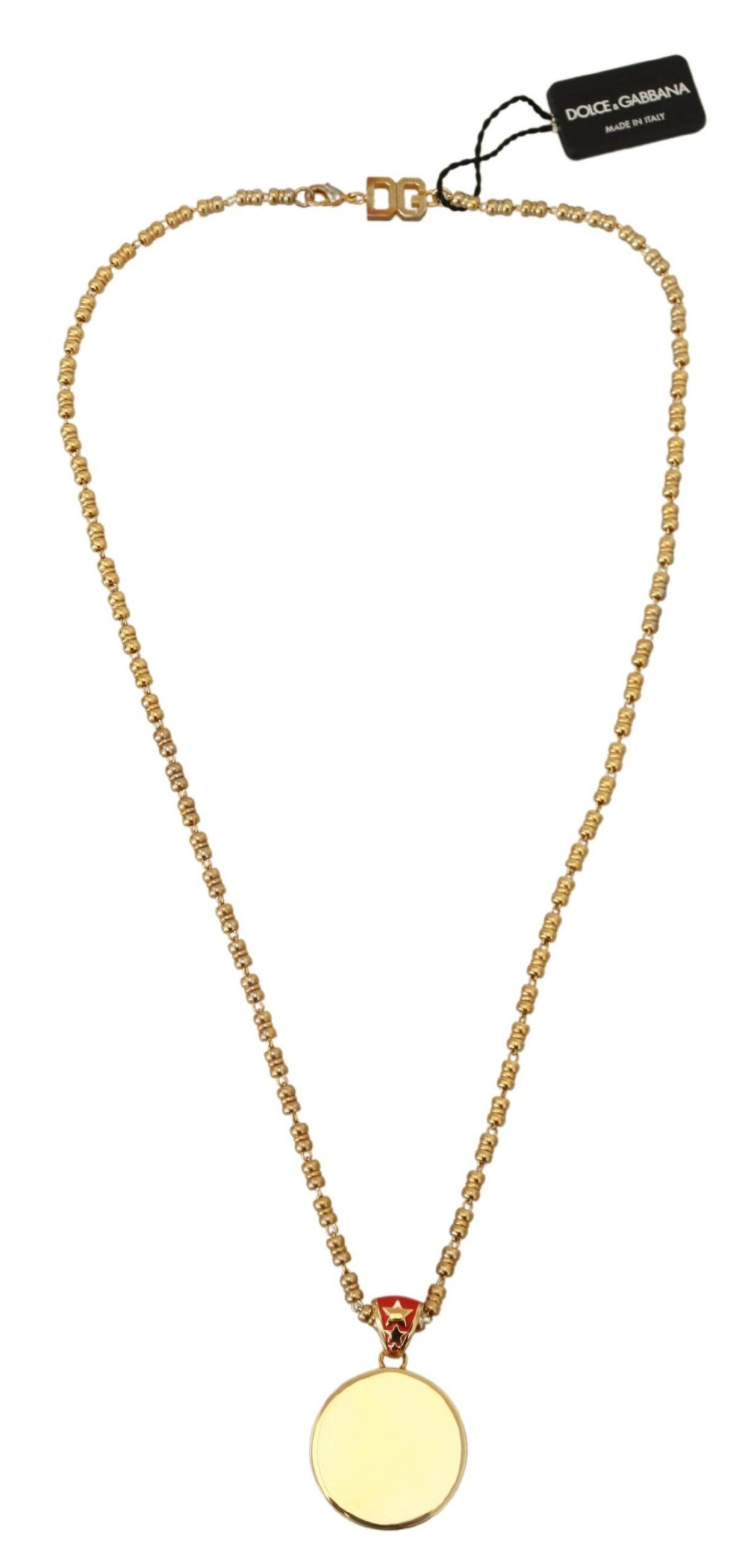 Dolce & Gabbana Elegant Gold Charm Chain Women's Necklace Size ONE SIZE - 4 Thumbnail