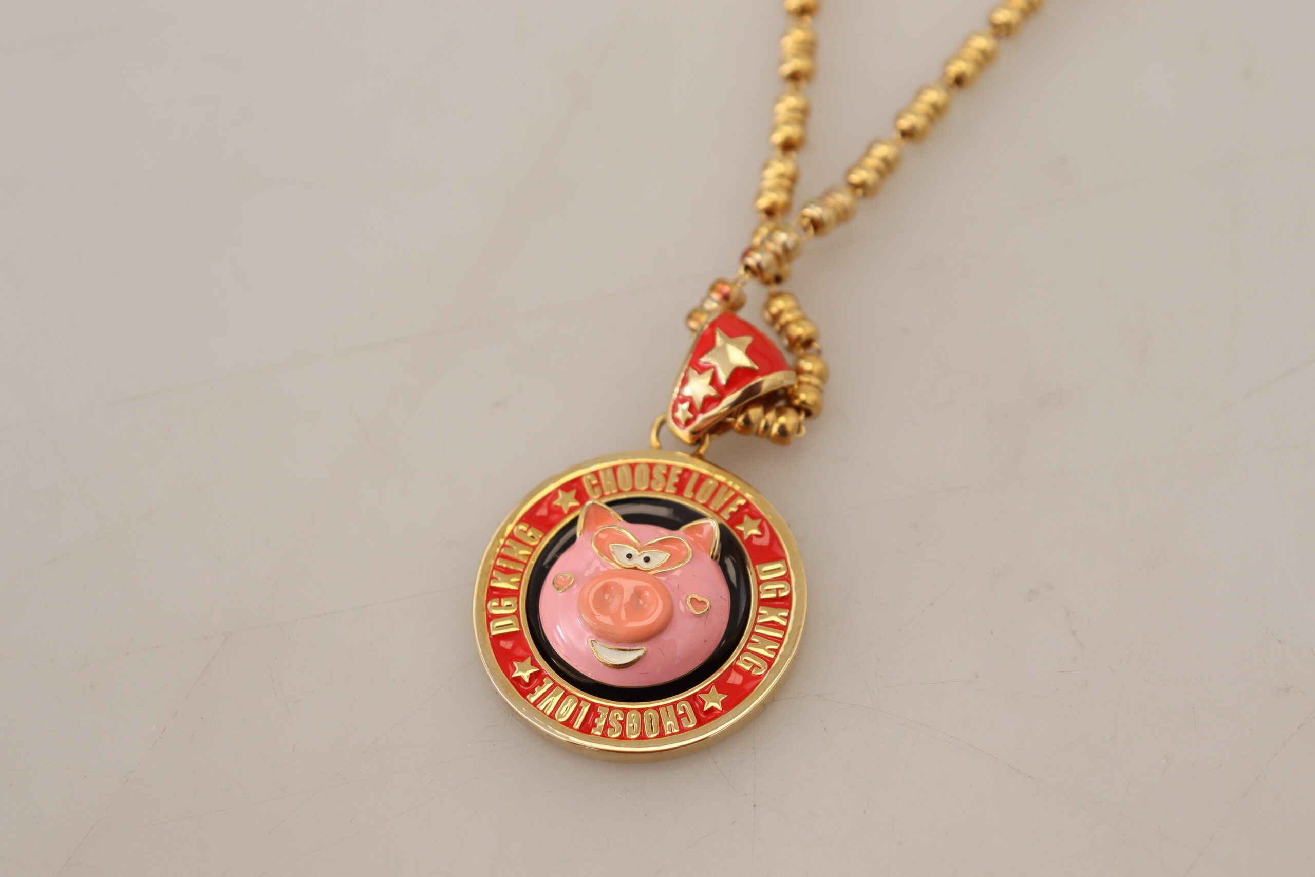 Dolce & Gabbana Elegant Gold Charm Chain Women's Necklace Size ONE SIZE - 5 Thumbnail