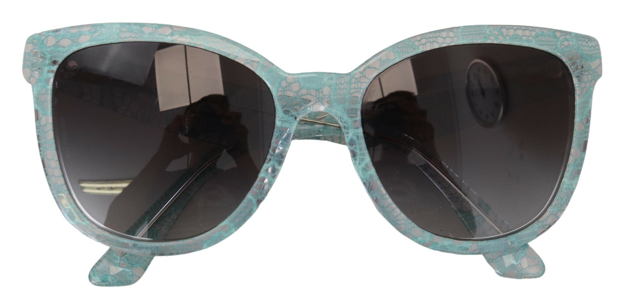 Dolce & Gabbana Elegant Blue Lace Detail Women's Sunglasses Size ONE SIZE - 6 Thumbnail