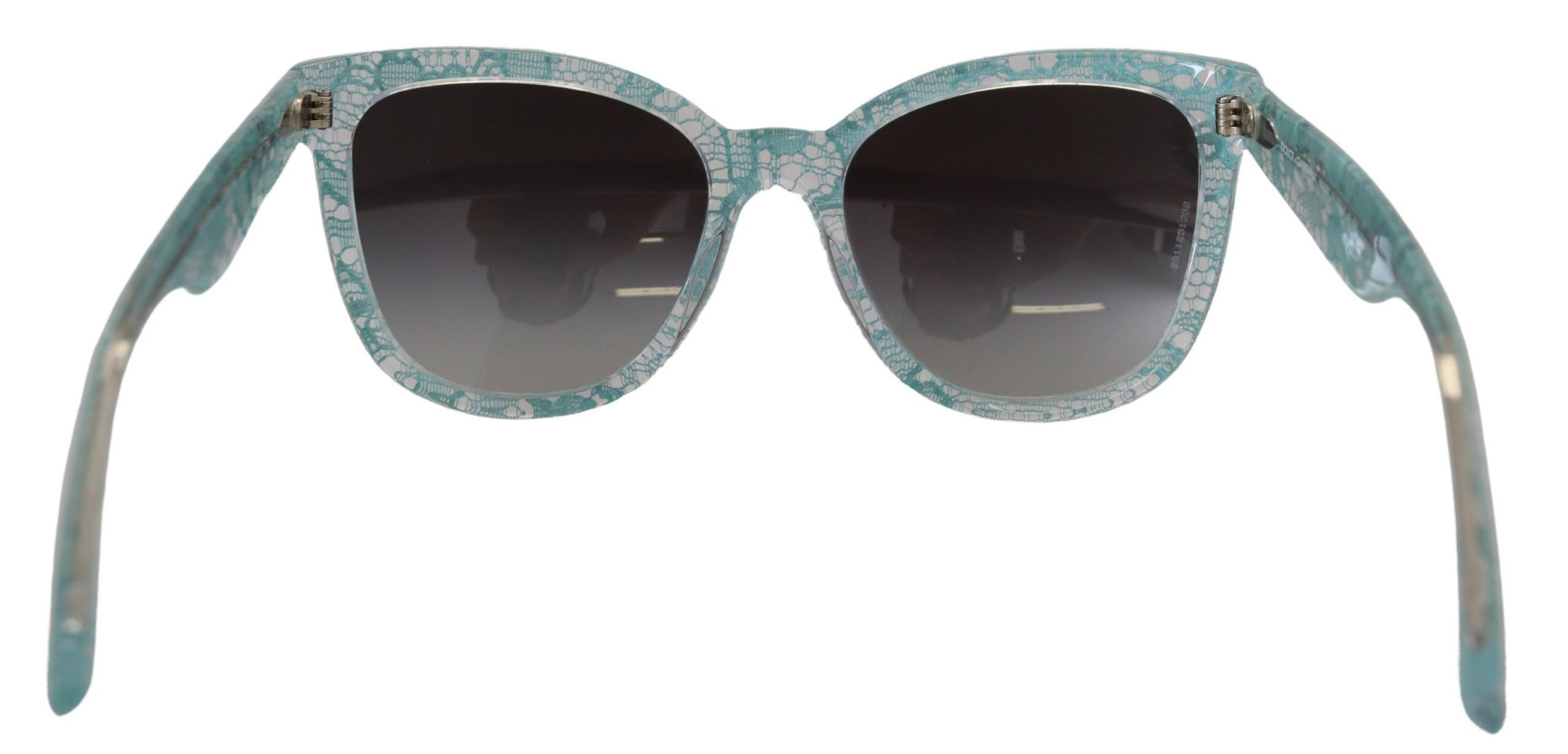 Dolce & Gabbana Elegant Blue Lace Detail Women's Sunglasses Size ONE SIZE - 5 Thumbnail