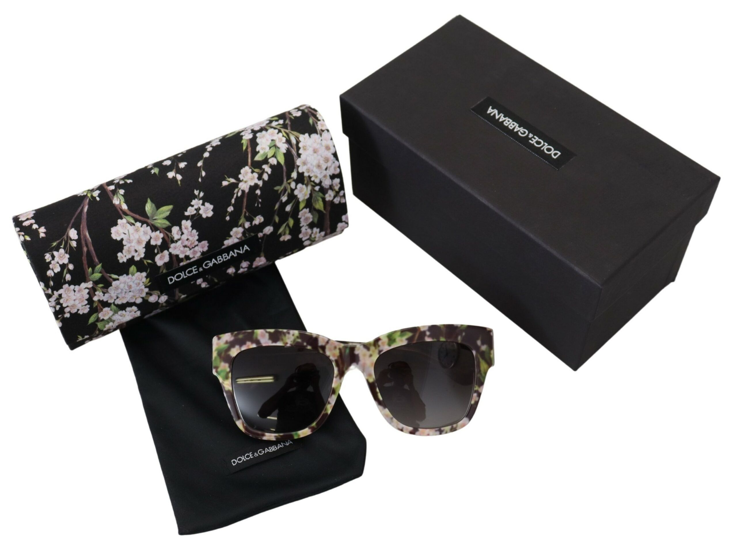 Dolce & Gabbana Elegant Black Multicolor Gradient Women's Sunglasses Size ONE SIZE - 6 Thumbnail