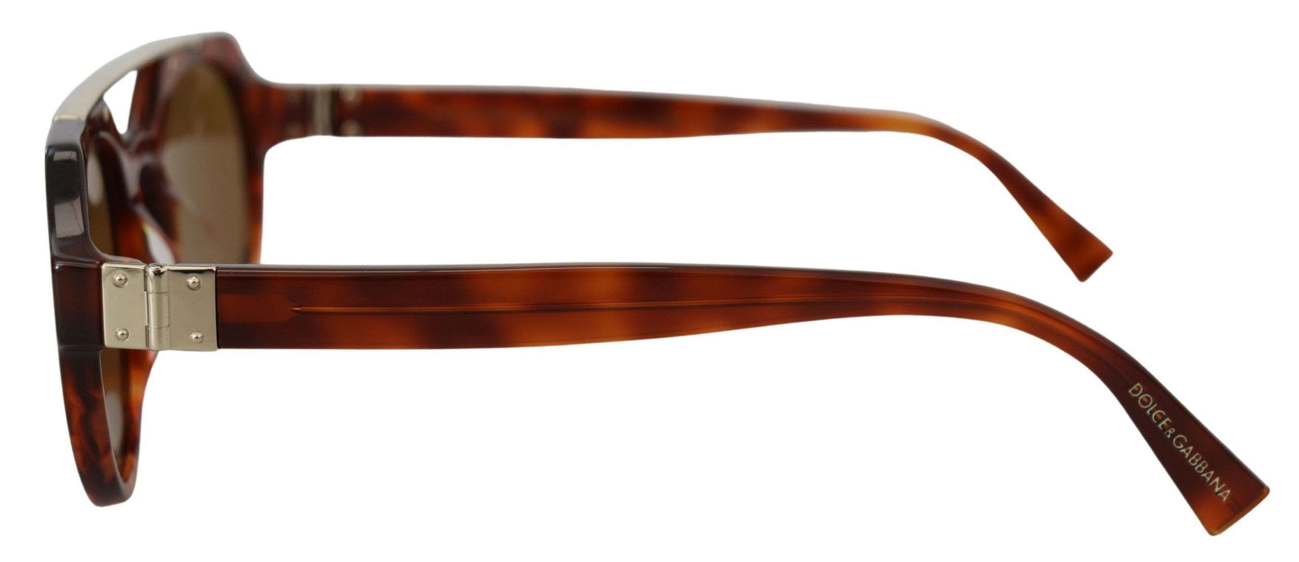 Dolce & Gabbana Chic Brown Wayfarer Women's Sunglasses Size ONE SIZE - 4 Thumbnail