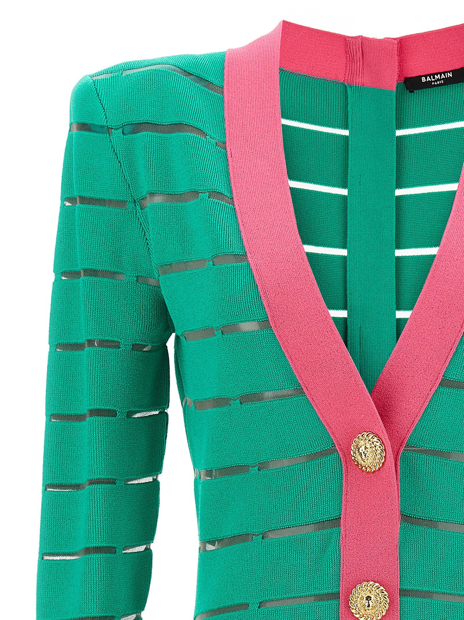 Balmain Two-Tone Knit Dress Size S / US 4 / IT 40 - 3 Thumbnail