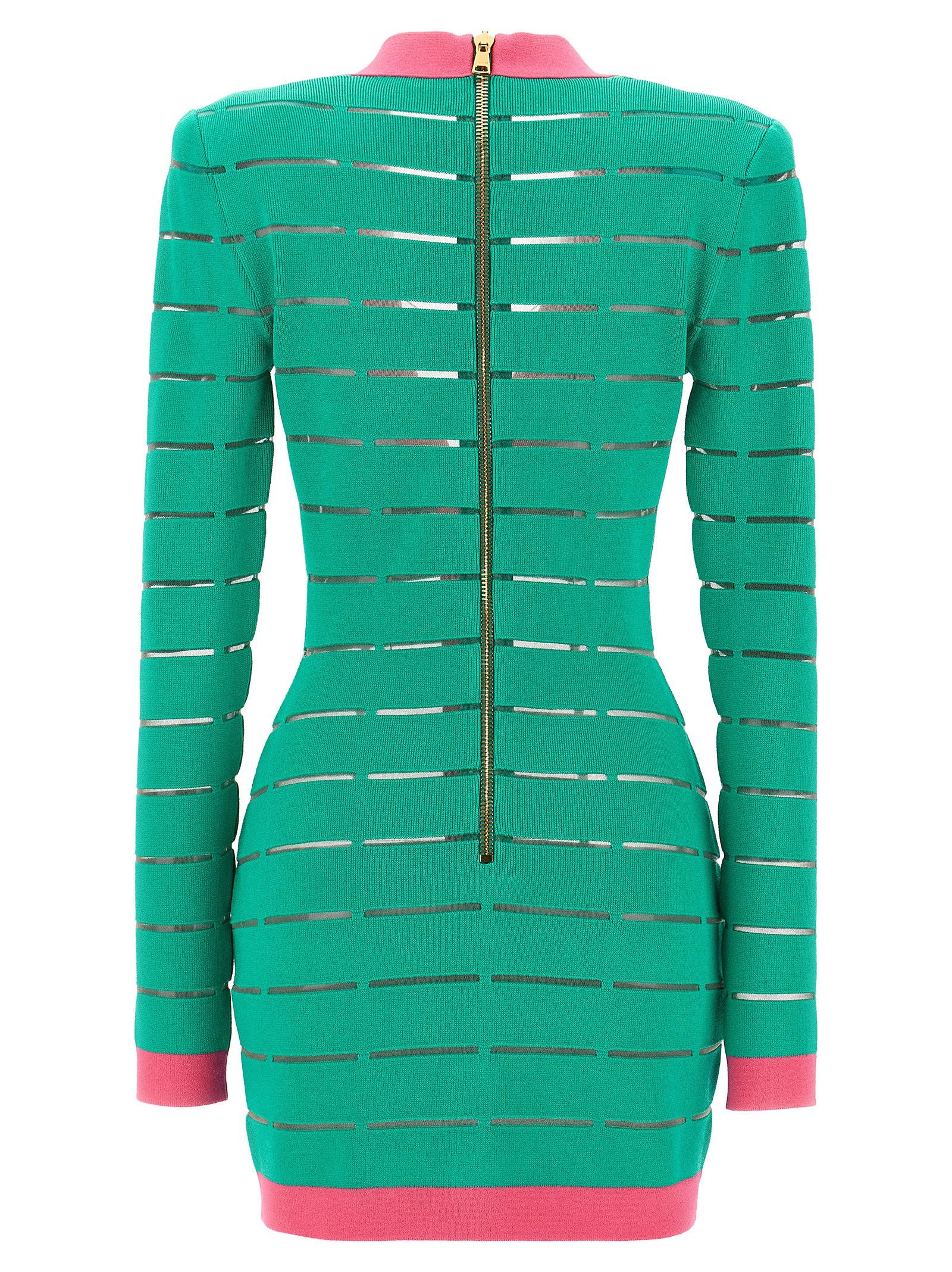 Balmain Two-Tone Knit Dress Size S / US 4 / IT 40 - 2 Thumbnail