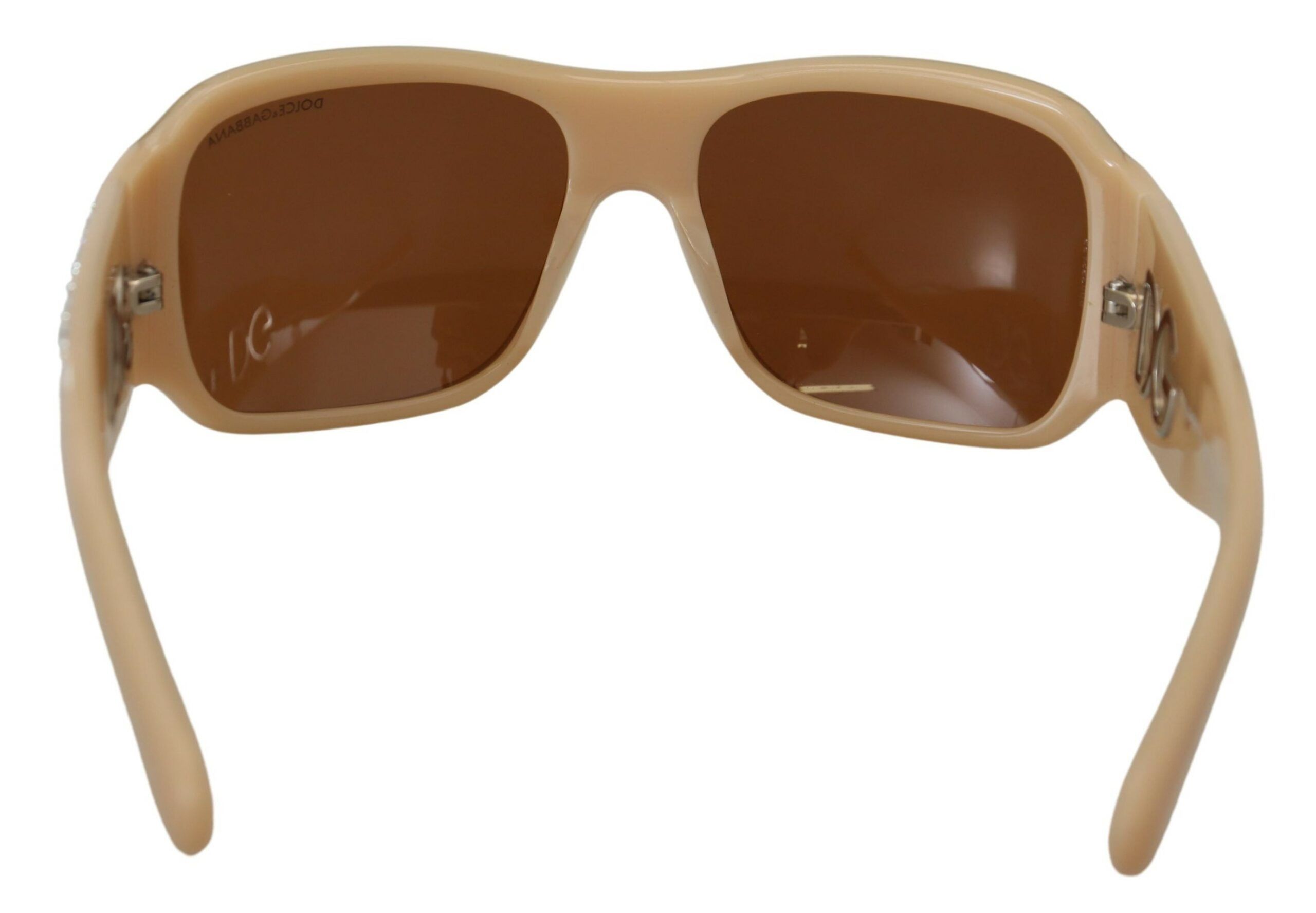 Dolce & Gabbana Elegant Cream Swarovski Women's Sunglasses Size ONE SIZE - 5 Thumbnail