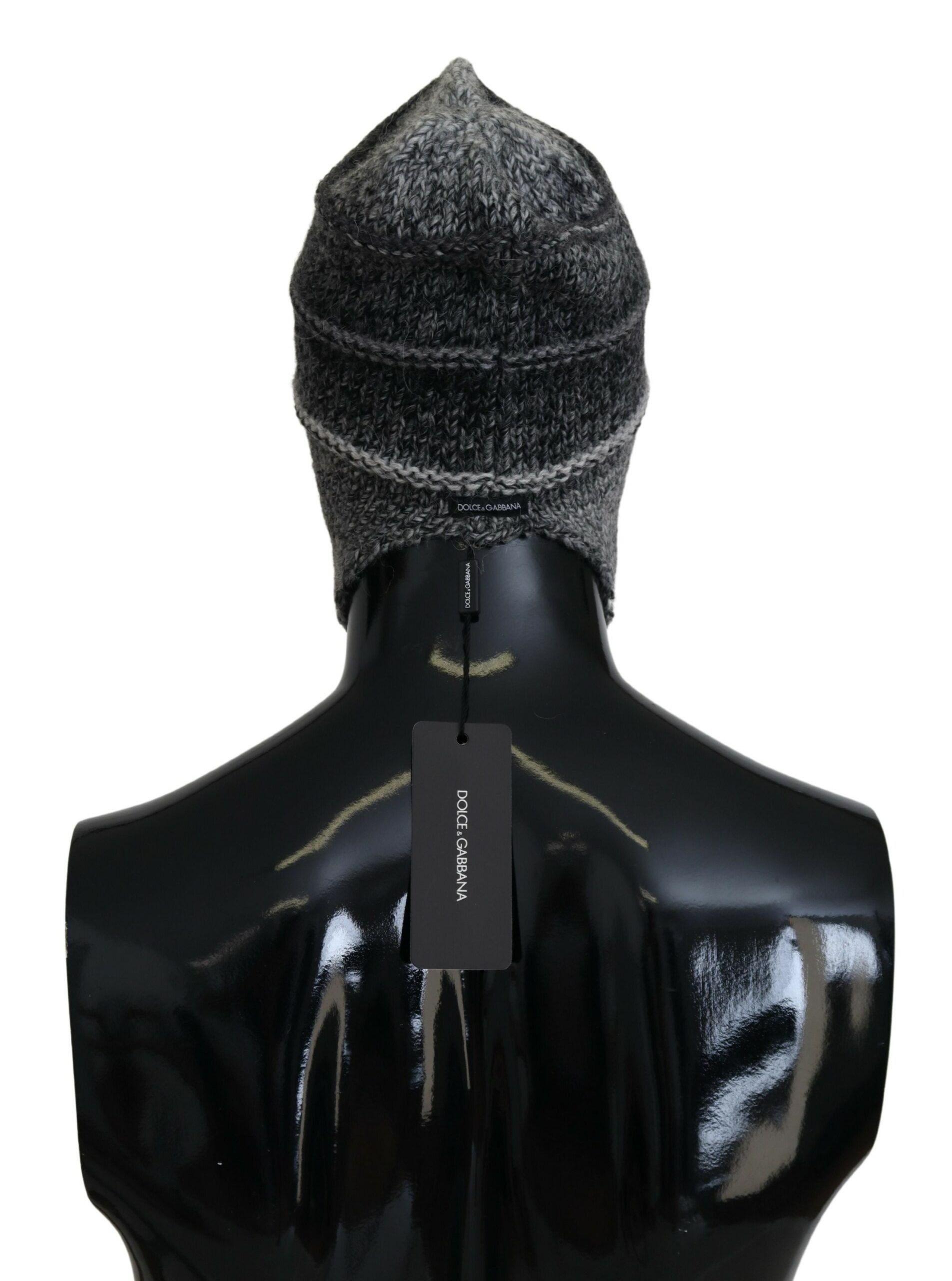 Dolce & Gabbana Elegant Gray Knitted Beanie Men's Hat Size ONE SIZE - 3 Thumbnail