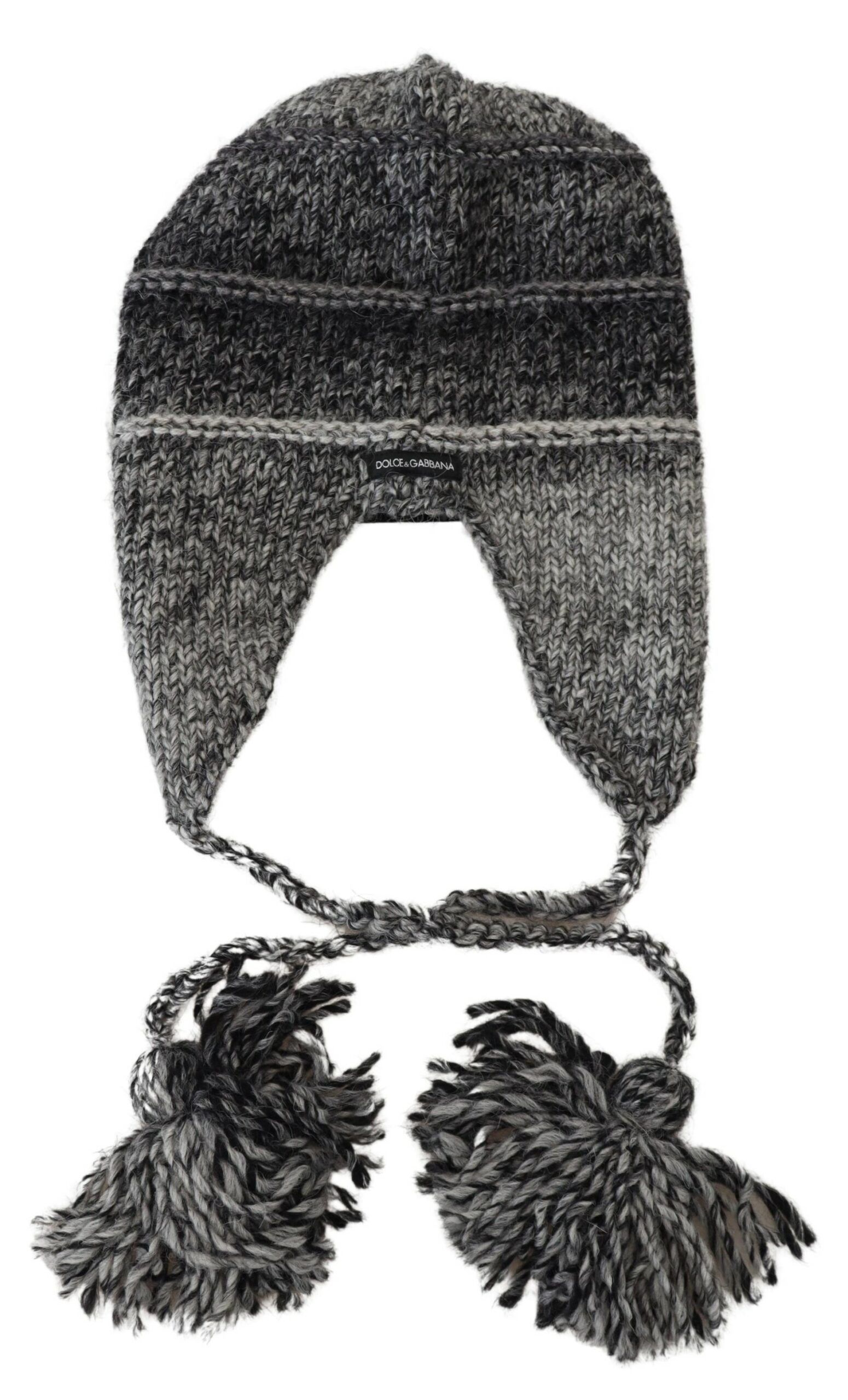 Dolce & Gabbana Elegant Gray Knitted Beanie Men's Hat Size ONE SIZE - 6 Thumbnail