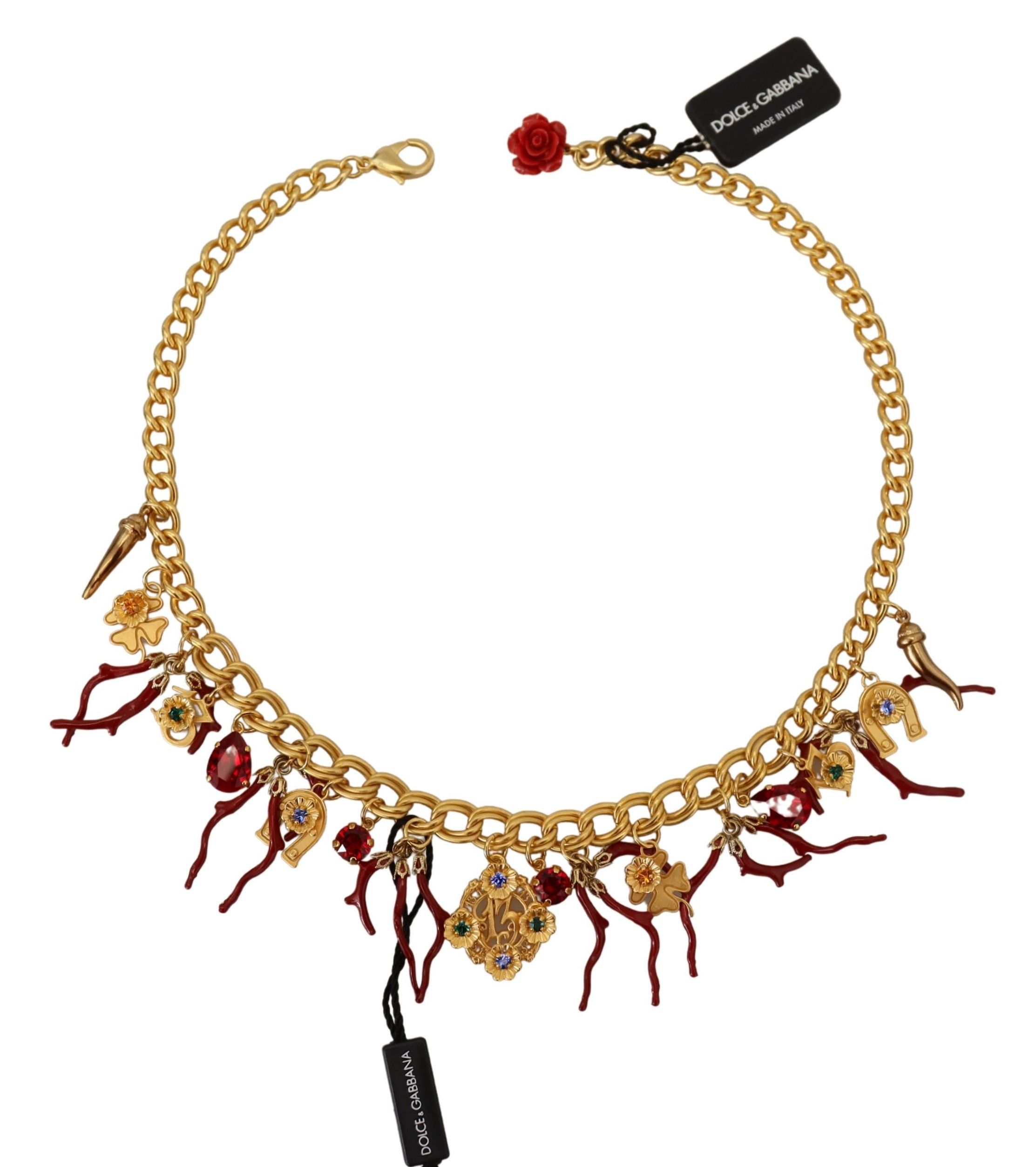 Dolce & Gabbana Opulent Multicolor Crystal Statement Women's Necklace Size ONE SIZE - 2 Thumbnail