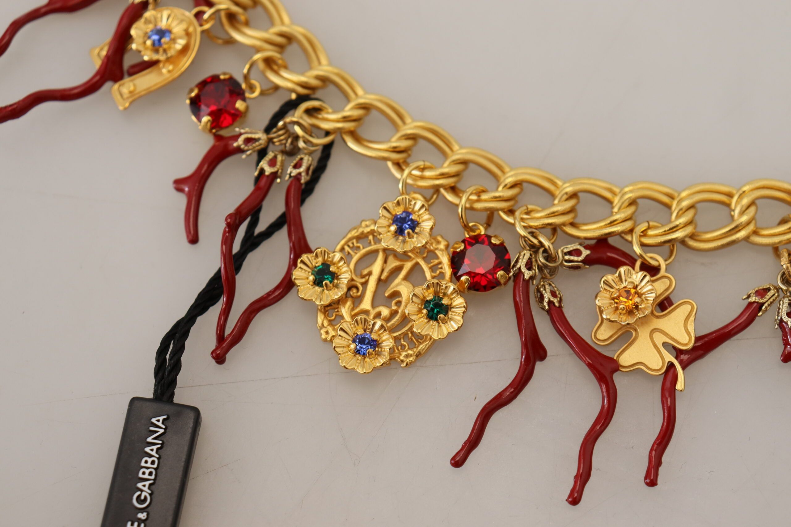 Dolce & Gabbana Opulent Multicolor Crystal Statement Women's Necklace Size ONE SIZE - 6 Thumbnail