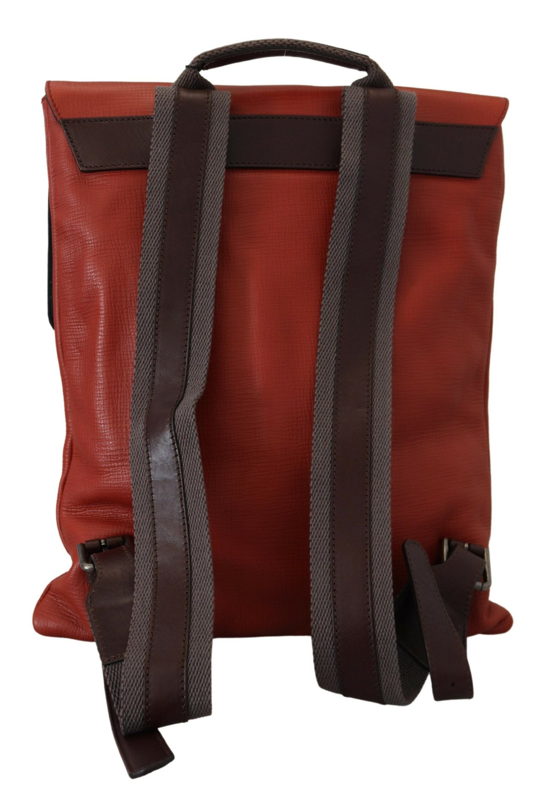 Dolce & Gabbana Elegant Calfskin Leather Backpack in Men's Orange Size ONE SIZE - 3 Thumbnail