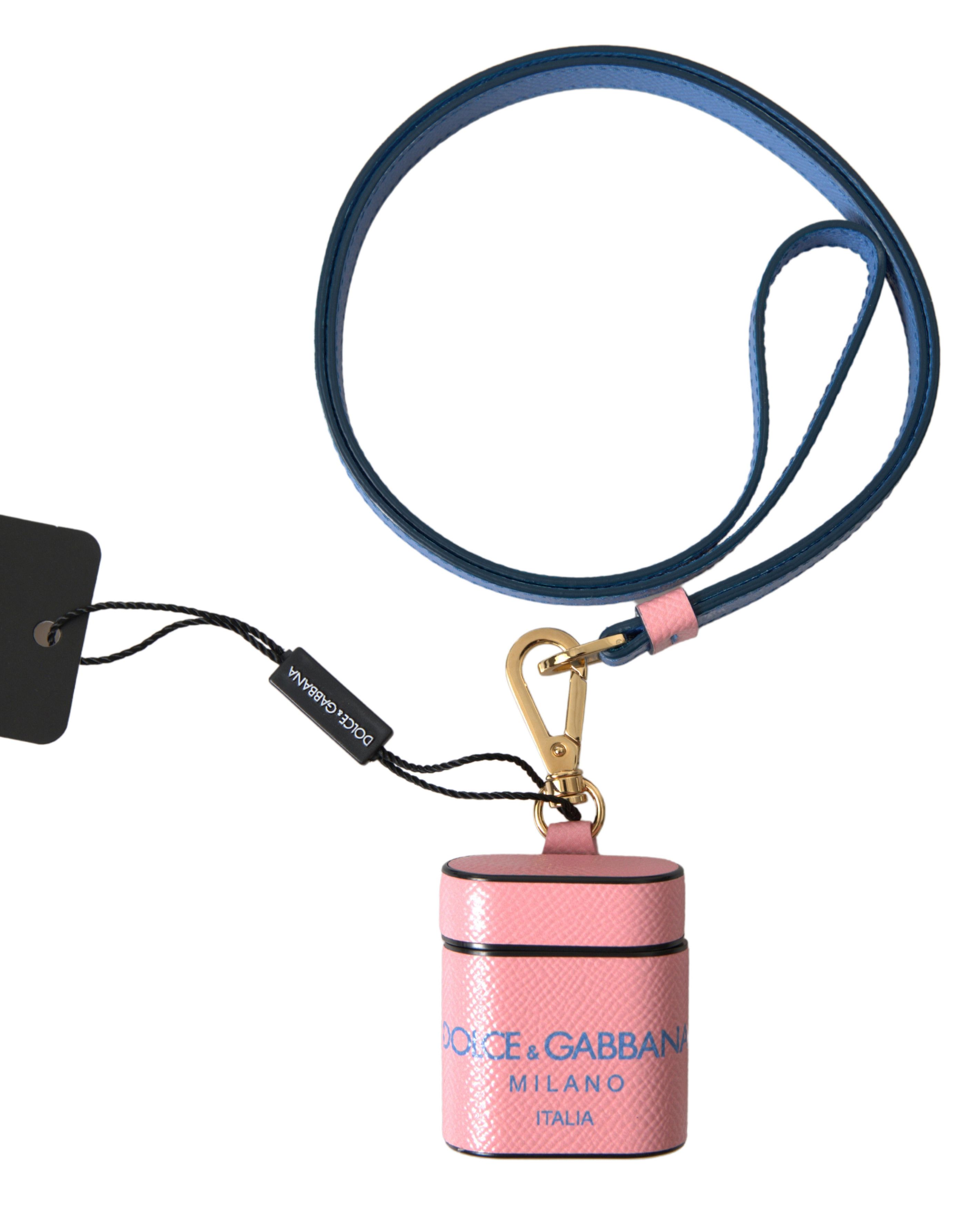Dolce & Gabbana Chic Calf Leather Airpods Case in Women's Pink Size ONE SIZE - 5 Thumbnail