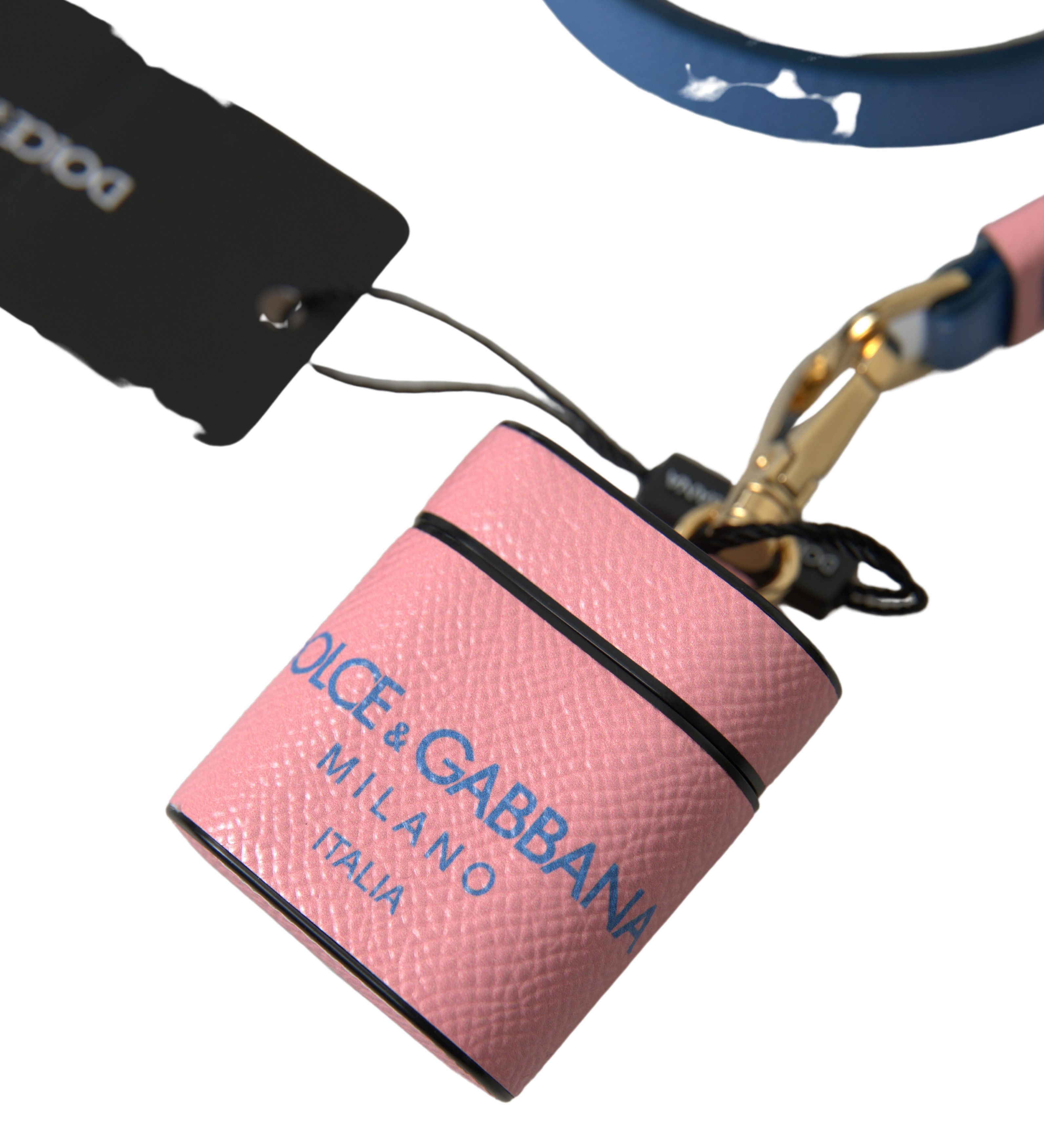 Dolce & Gabbana Chic Calf Leather Airpods Case in Women's Pink Size ONE SIZE - 3 Thumbnail