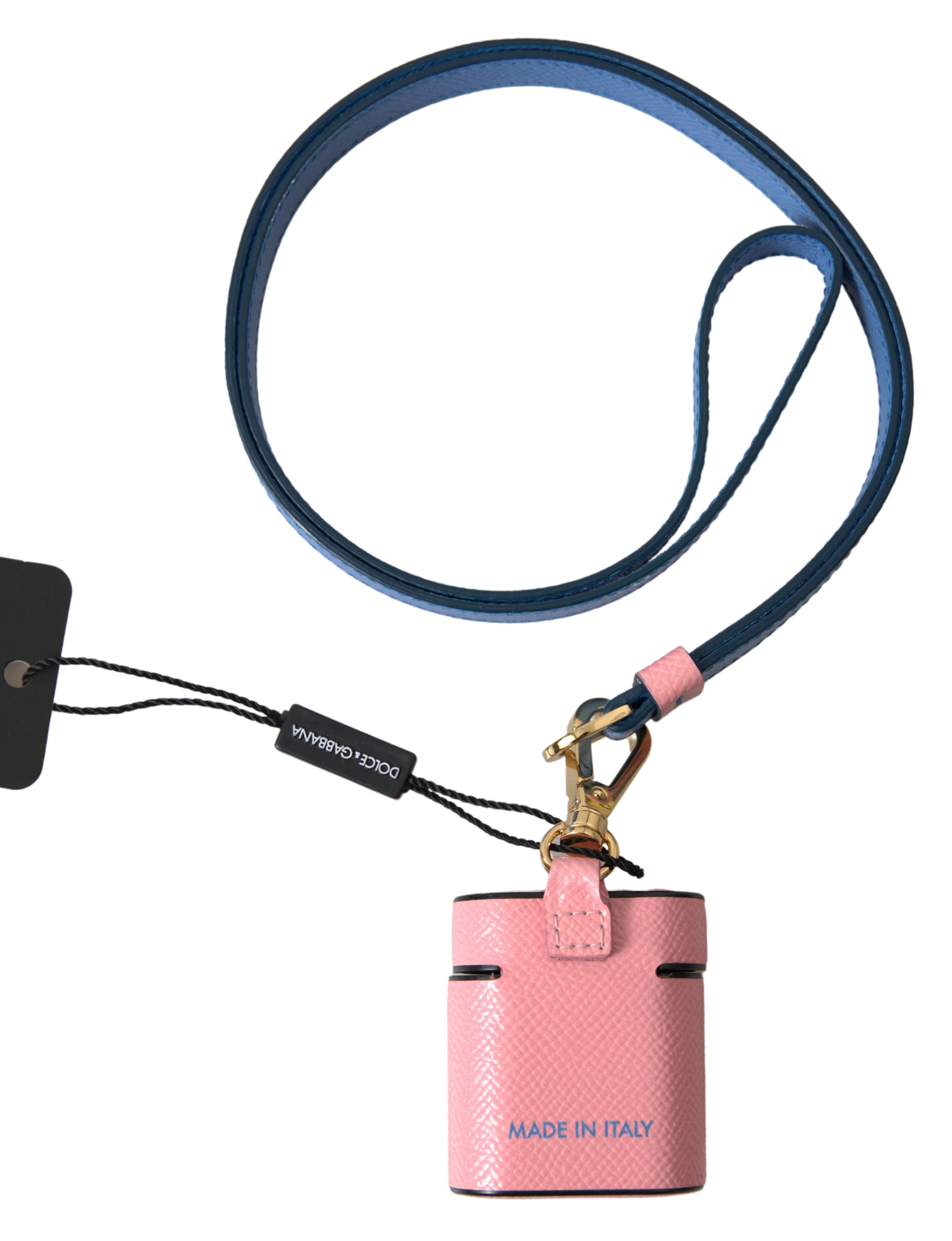 Dolce & Gabbana Chic Calf Leather Airpods Case in Women's Pink Size ONE SIZE - 2 Thumbnail