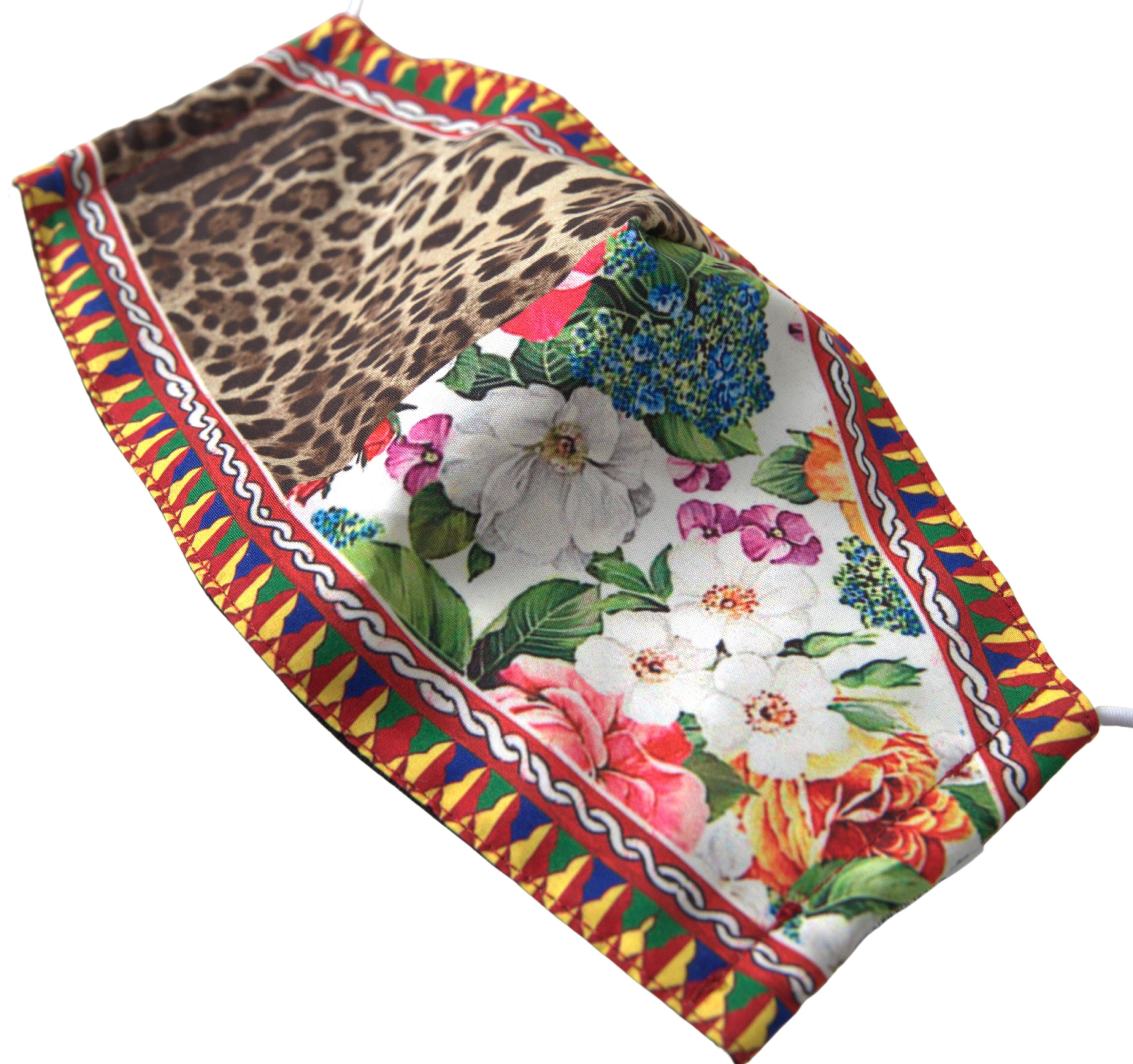 Dolce & Gabbana Multicolor Designer Face Mask with Logo Women's Detail Size ONE SIZE - 2 Thumbnail