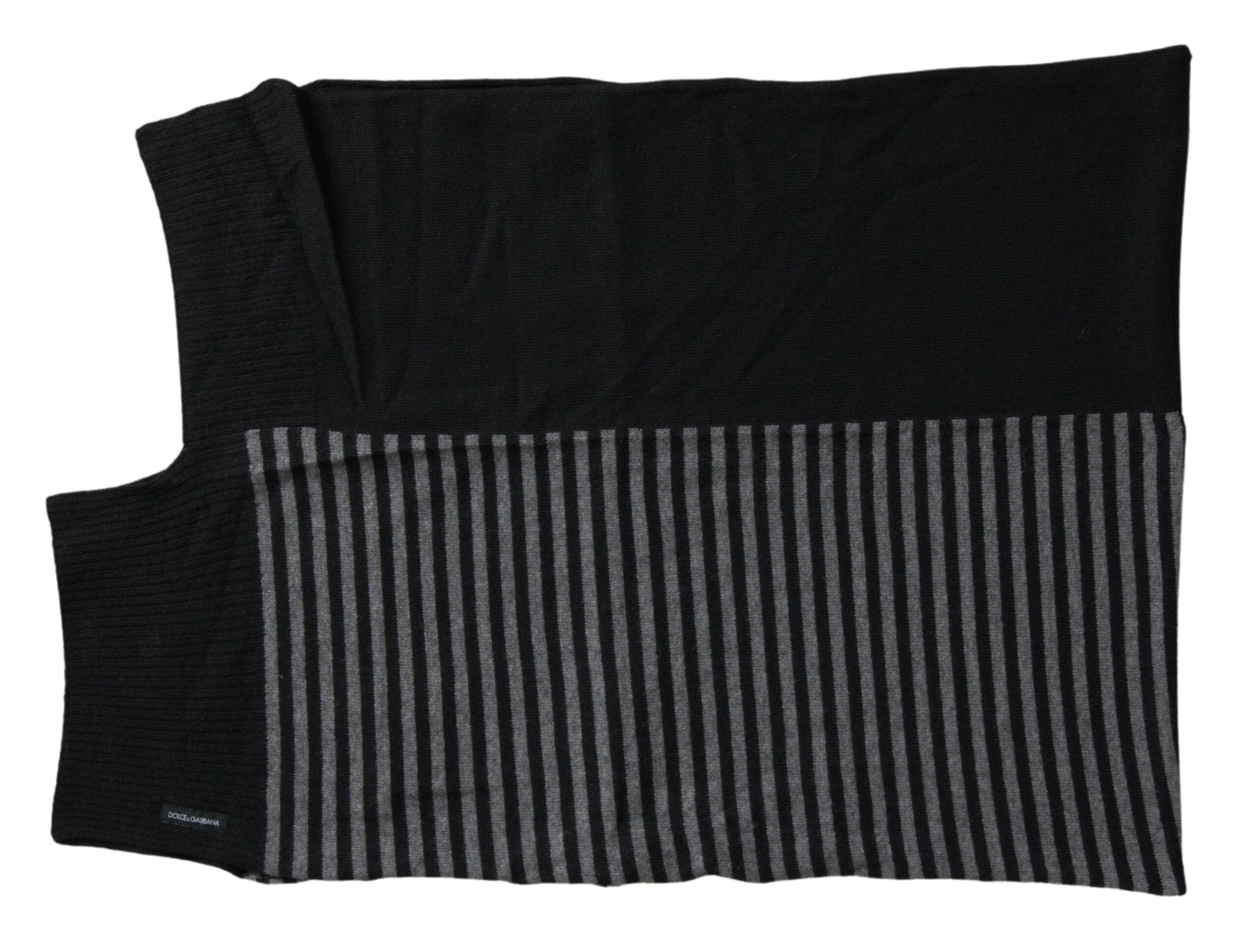 Dolce & Gabbana Elegant Striped Wool Blend Men's Men's Scarf Size ONE SIZE - 3 Thumbnail