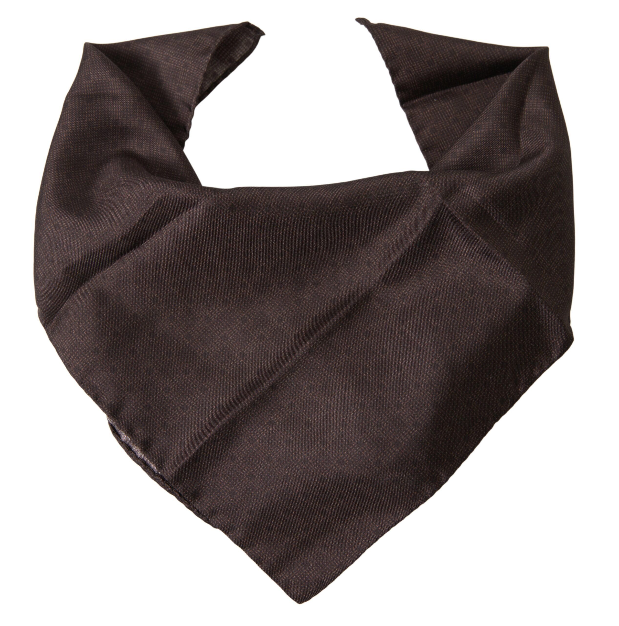 Dolce & Gabbana Elegant Silk Men's Square Scarf in Rich Men's Brown Size ONE SIZE - 3 Thumbnail