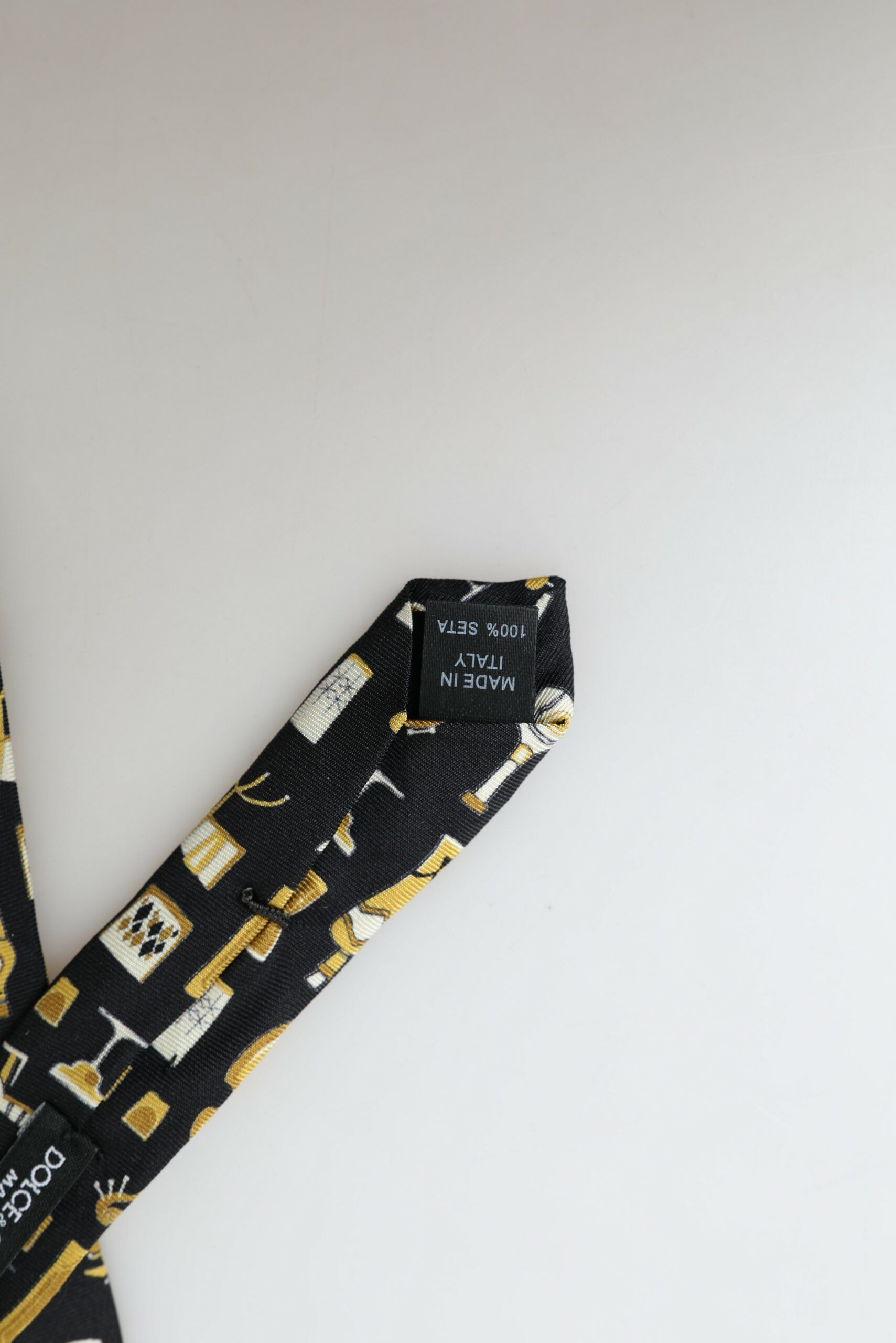 Dolce & Gabbana Exclusive Silk Tie with Musical Men's Print Size ONE SIZE - 3 Thumbnail
