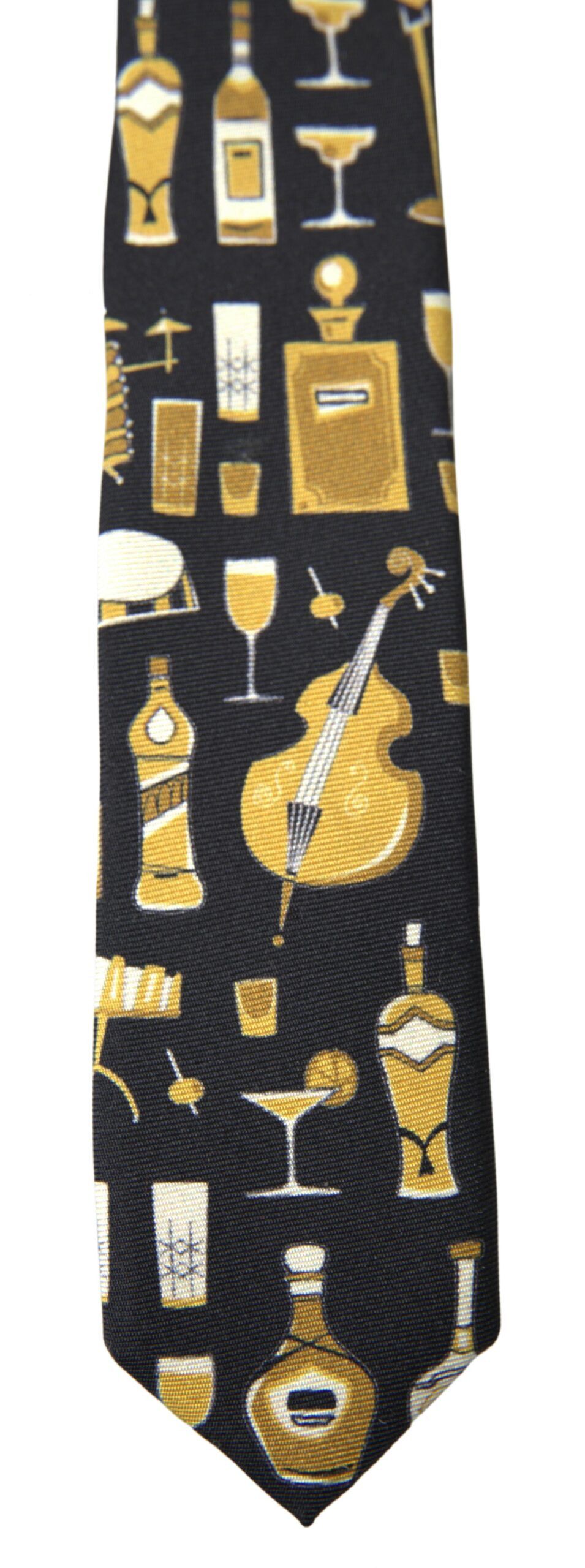 Dolce & Gabbana Exclusive Silk Tie with Musical Men's Print Size ONE SIZE - 5 Thumbnail