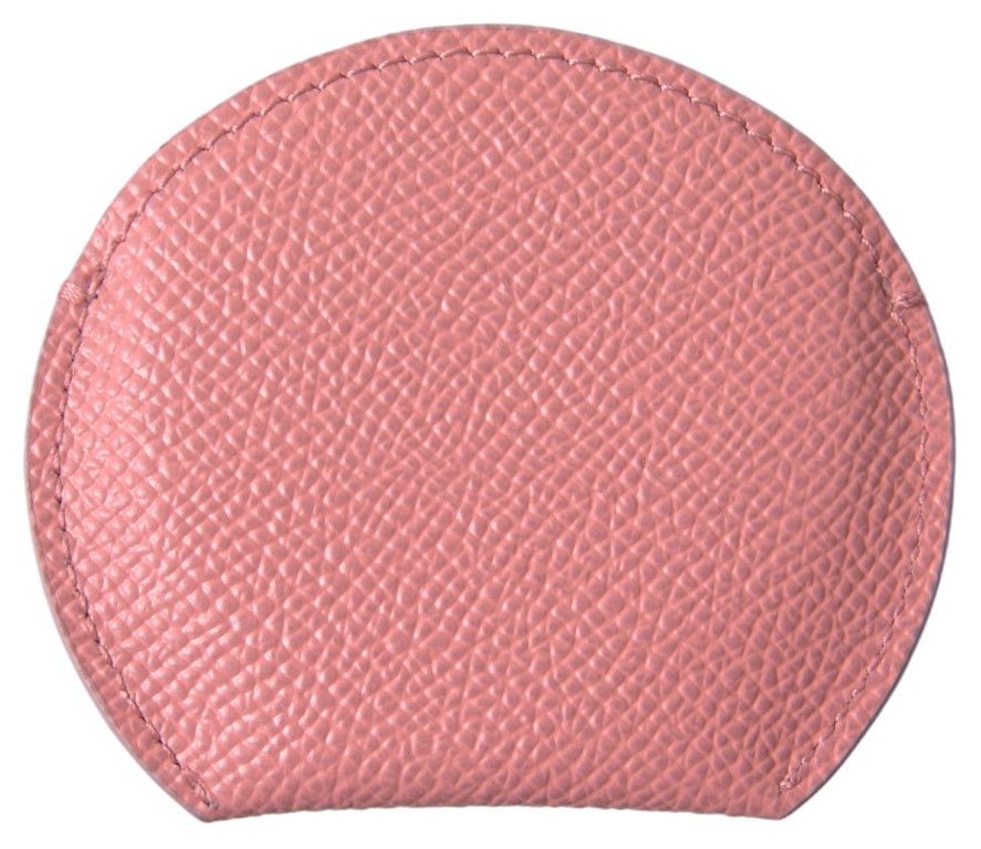 Dolce & Gabbana Chic Pink Leather Hand Mirror Women's Holder Size ONE SIZE - 2 Thumbnail