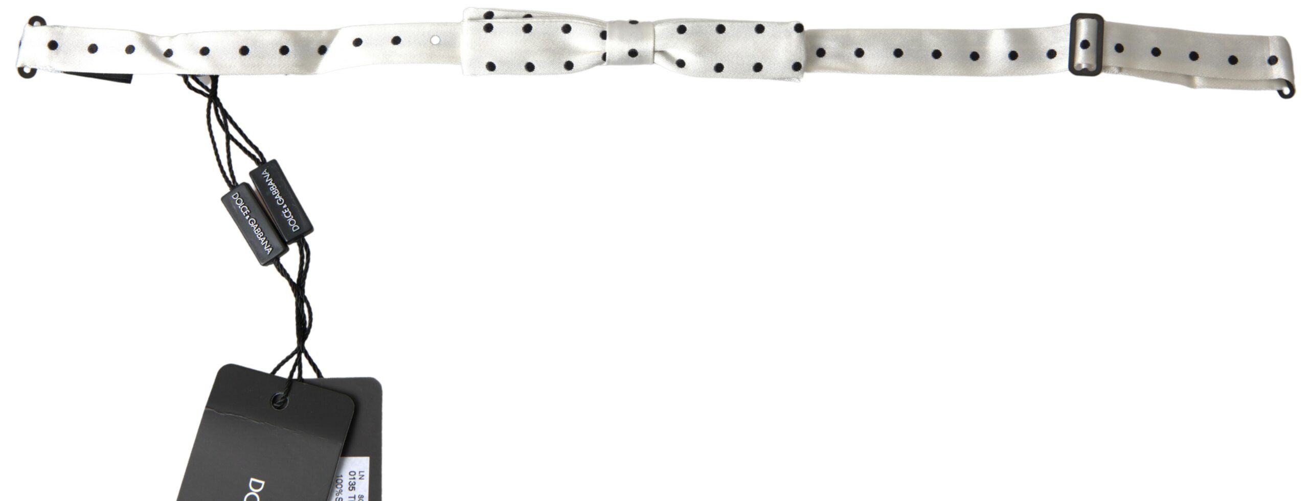 Dolce & Gabbana Stylish Polka Dot Silk Bow Men's Tie Size ONE SIZE - 2 Thumbnail