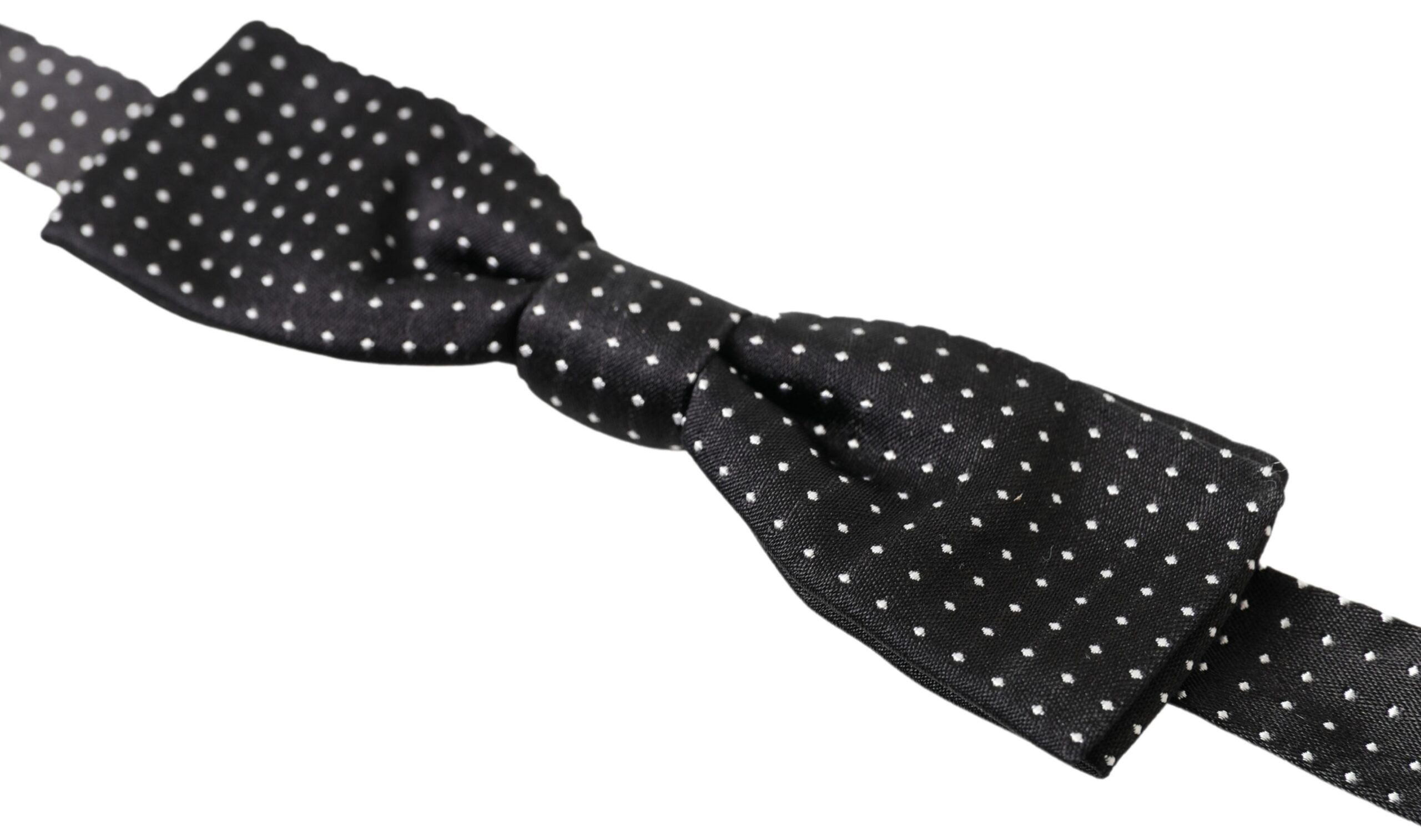 Dolce & Gabbana Elegant Silk Black Bow Men's Tie Size ONE SIZE - 2 Thumbnail