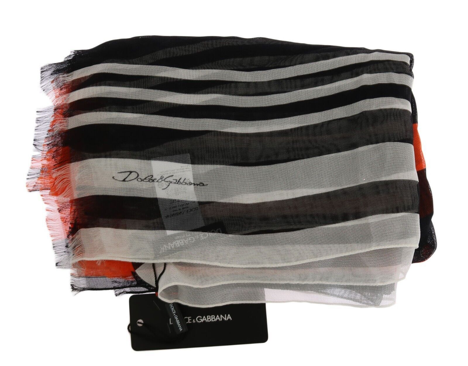 Dolce & Gabbana Elegant Multicolor Silk Fringed Men's Scarf Size ONE SIZE - 3 Thumbnail