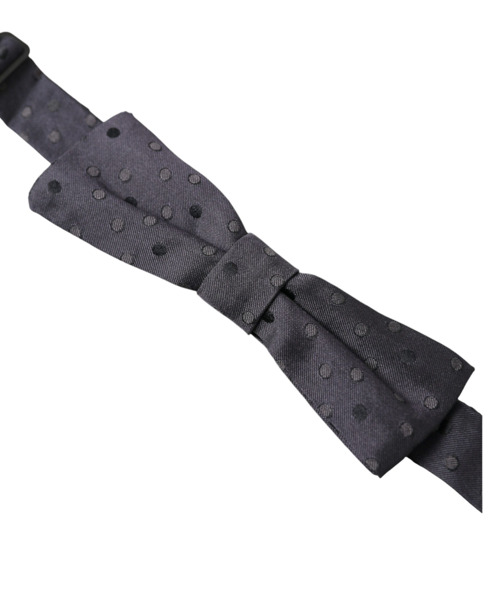 Dolce & Gabbana Elegant Silk Polka Dot Bow Men's Tie Size ONE SIZE - 2 Thumbnail