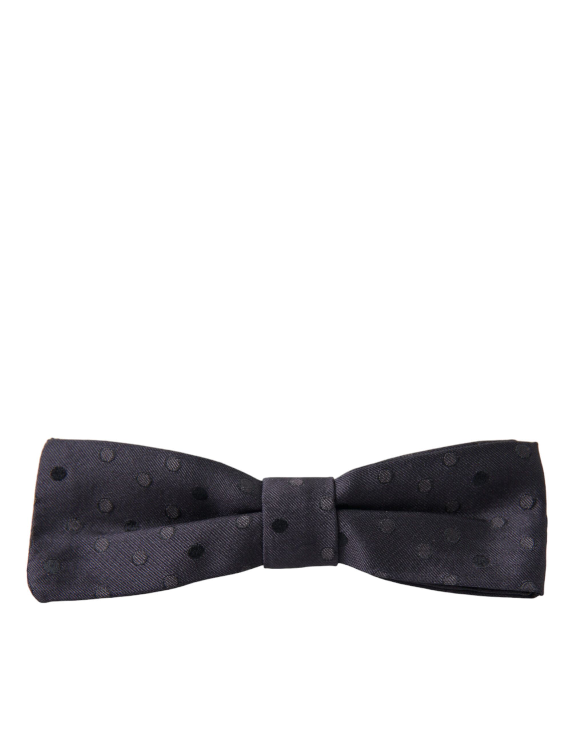 Dolce & Gabbana Elegant Silk Polka Dot Bow Men's Tie Size ONE SIZE - 3 Thumbnail
