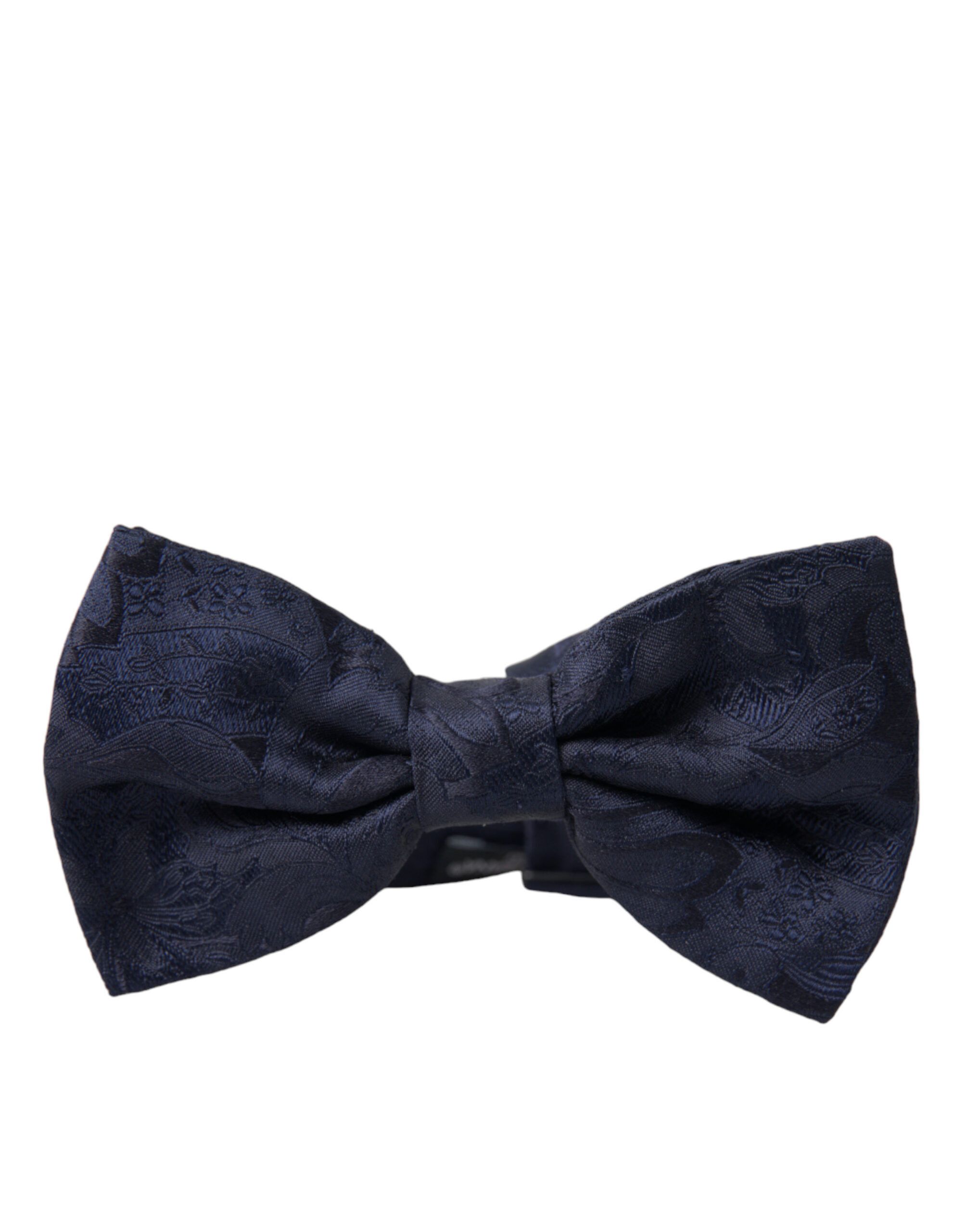 Dolce & Gabbana Elegant Silk Blue Bow Men's Tie Size ONE SIZE - 3 Thumbnail