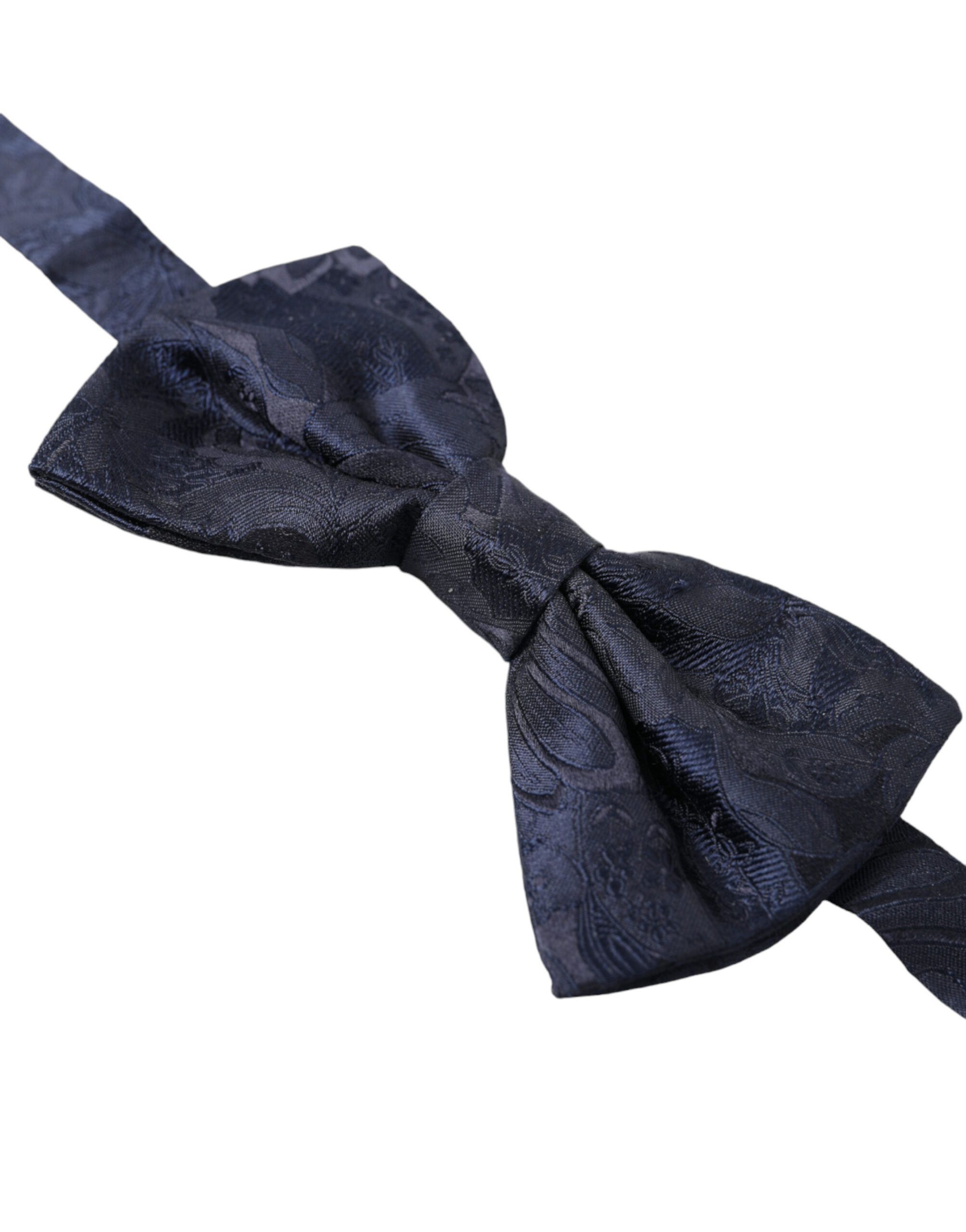 Dolce & Gabbana Elegant Silk Blue Bow Men's Tie Size ONE SIZE - 2 Thumbnail