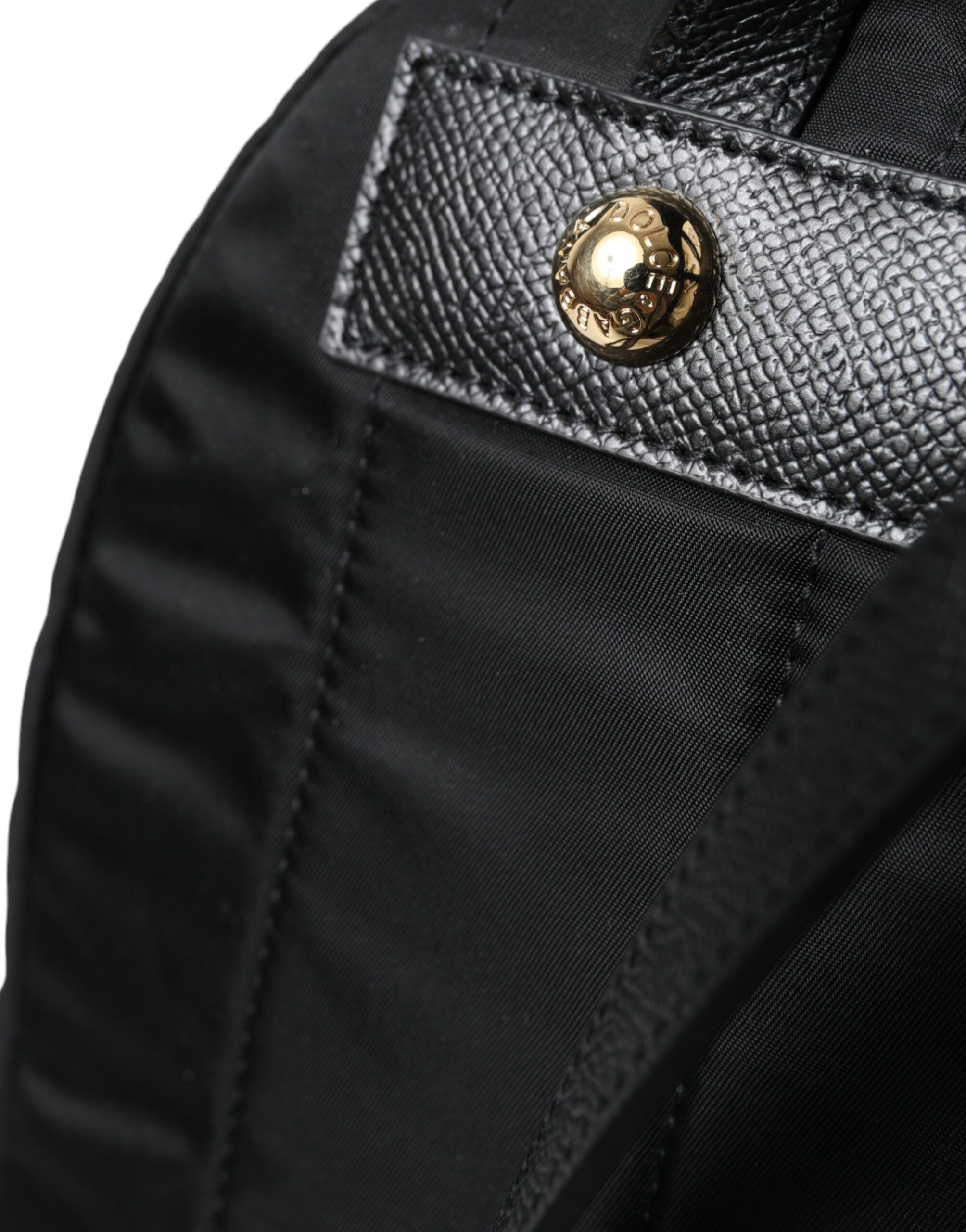 Dolce & Gabbana Elegant Black Gold Detail Women's Backpack Size ONE SIZE - 4 Thumbnail