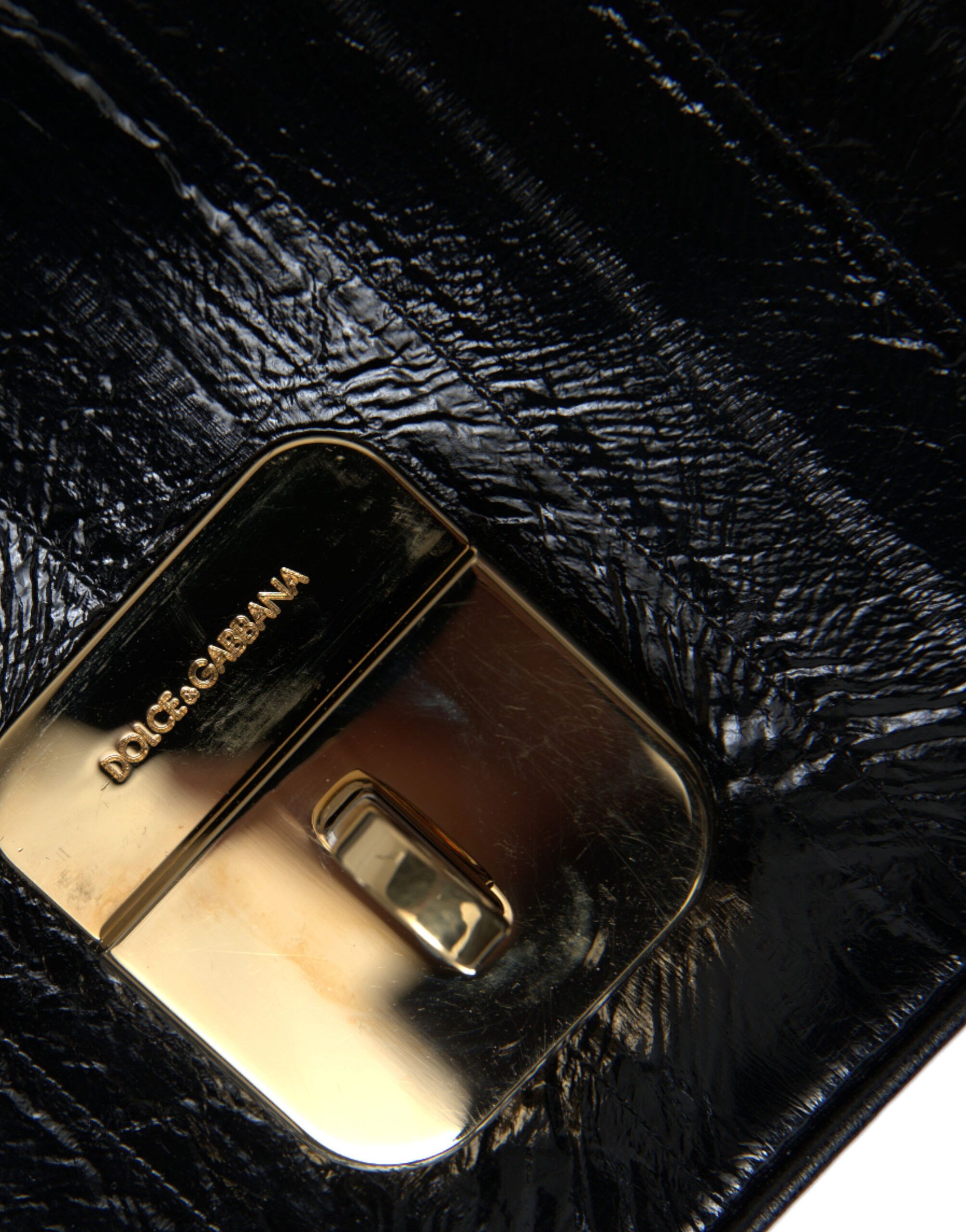 Dolce & Gabbana Elegant Eelskin Leather Shoulder Women's Bag Size ONE SIZE - 6 Thumbnail