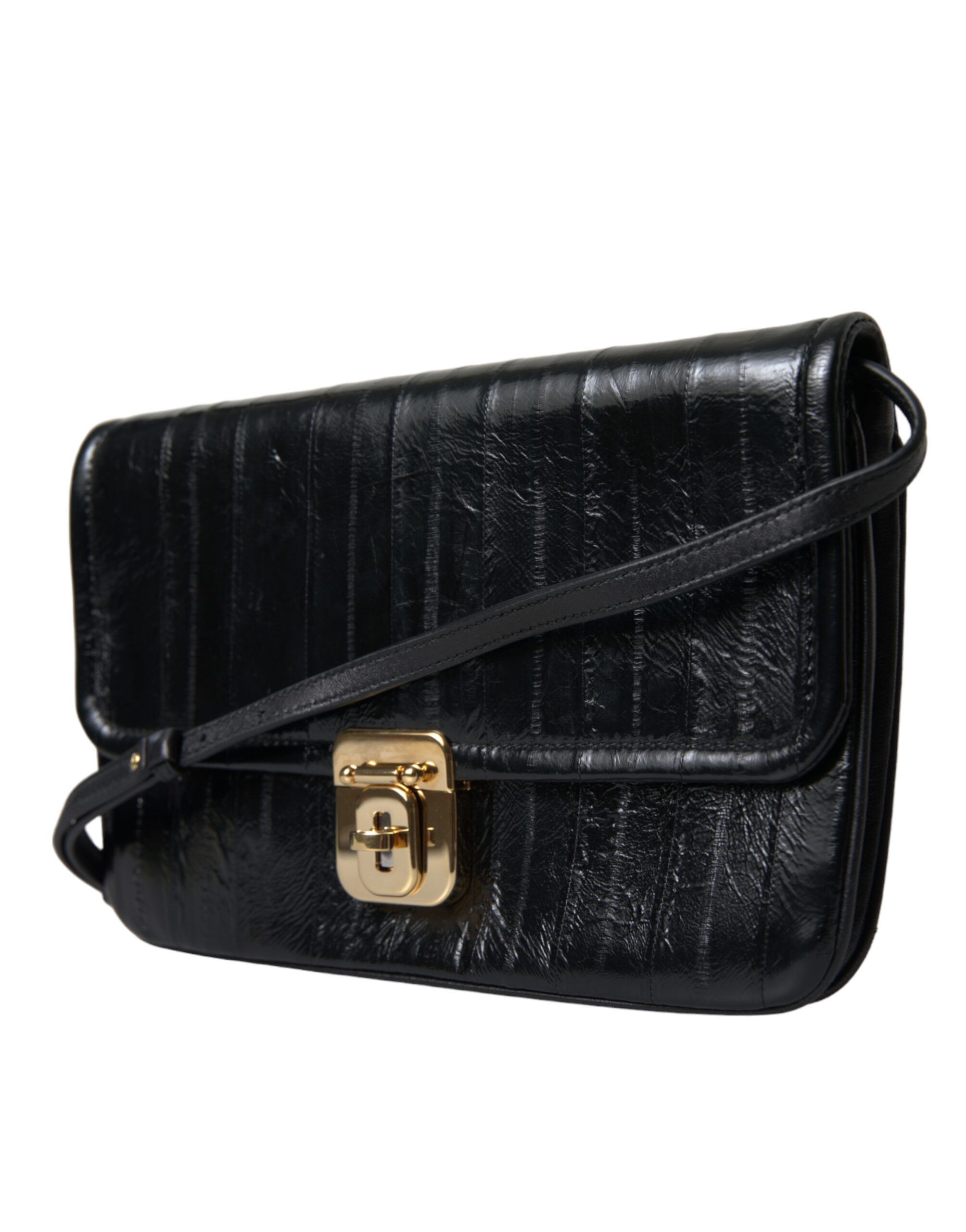 Dolce & Gabbana Elegant Eelskin Leather Shoulder Women's Bag Size ONE SIZE - 2 Thumbnail