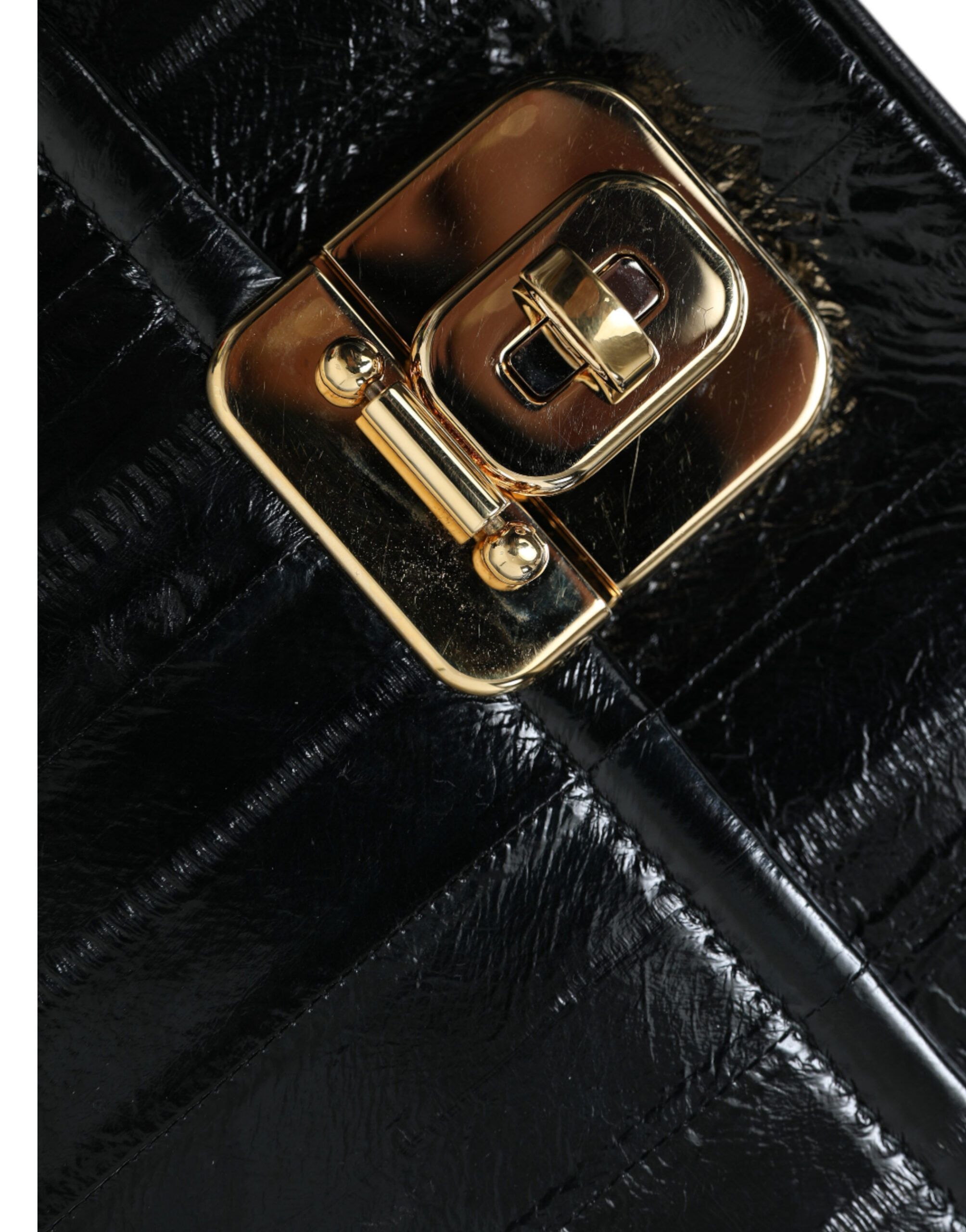 Dolce & Gabbana Elegant Eelskin Leather Shoulder Women's Bag Size ONE SIZE - 5 Thumbnail