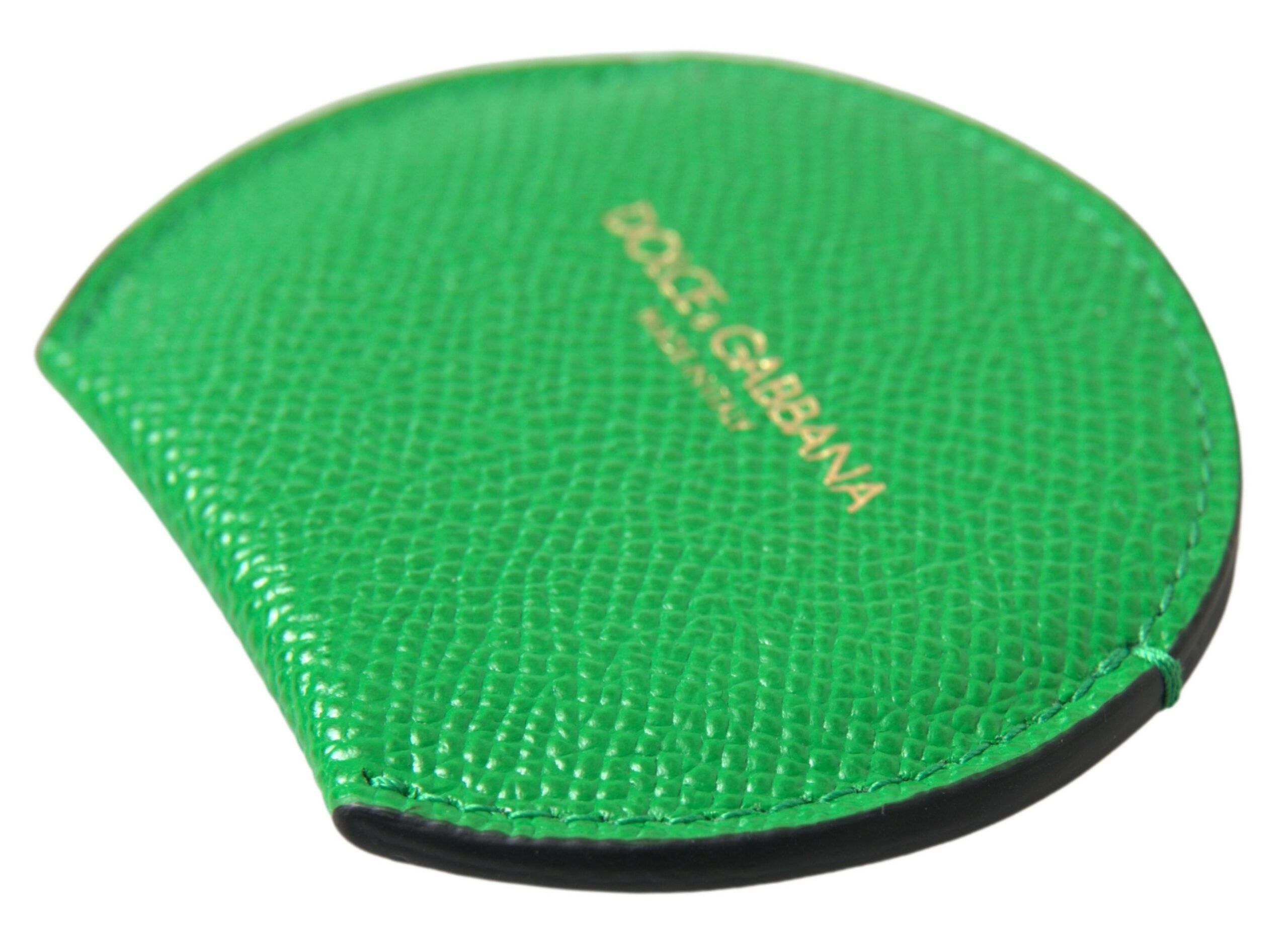 Dolce & Gabbana Elegant Calfskin Leather Mirror Women's Holder Size ONE SIZE - 3 Thumbnail
