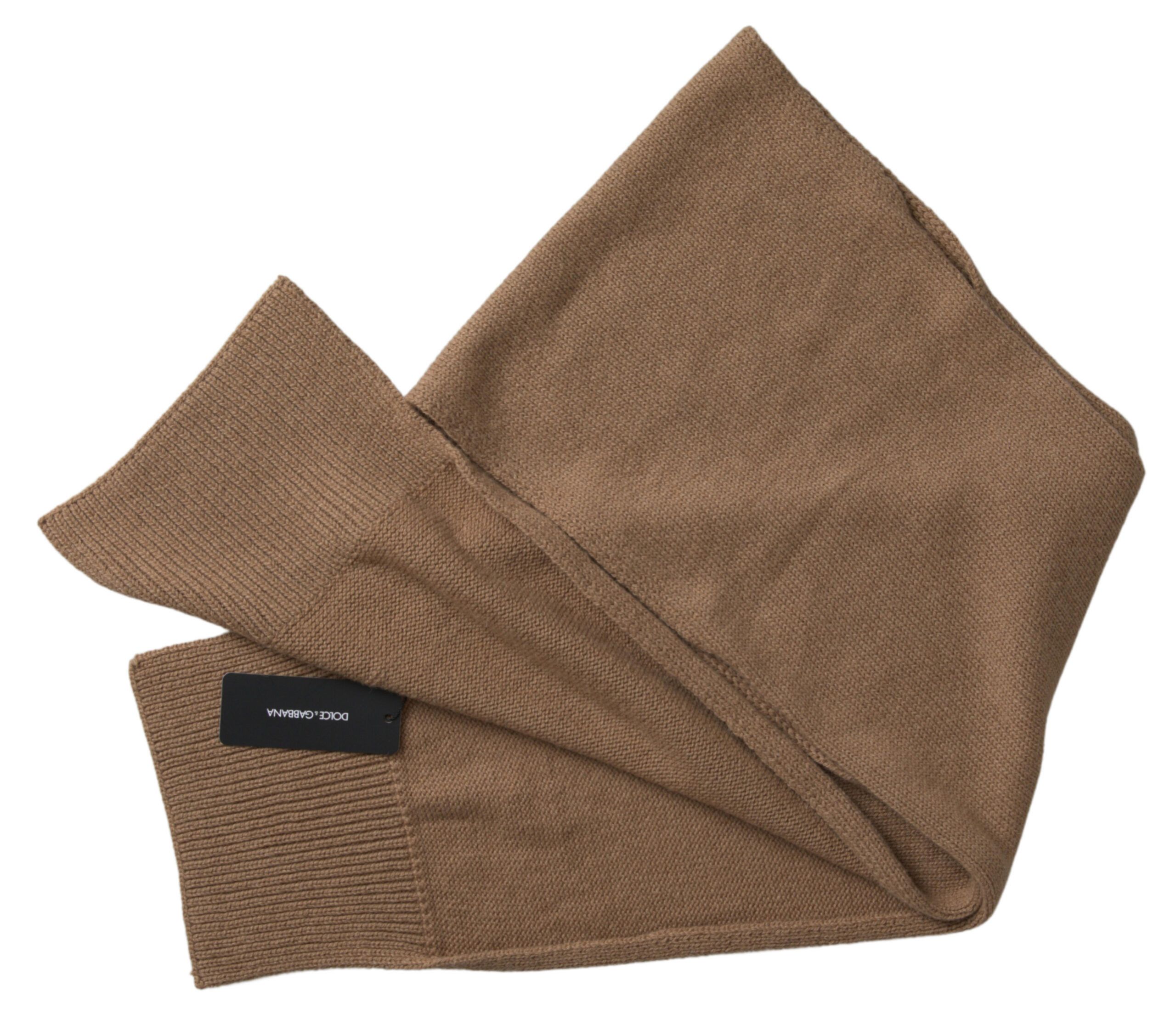 Dolce & Gabbana Elegant Camel Brown Women's Women's Scarf Size ONE SIZE - 2 Thumbnail