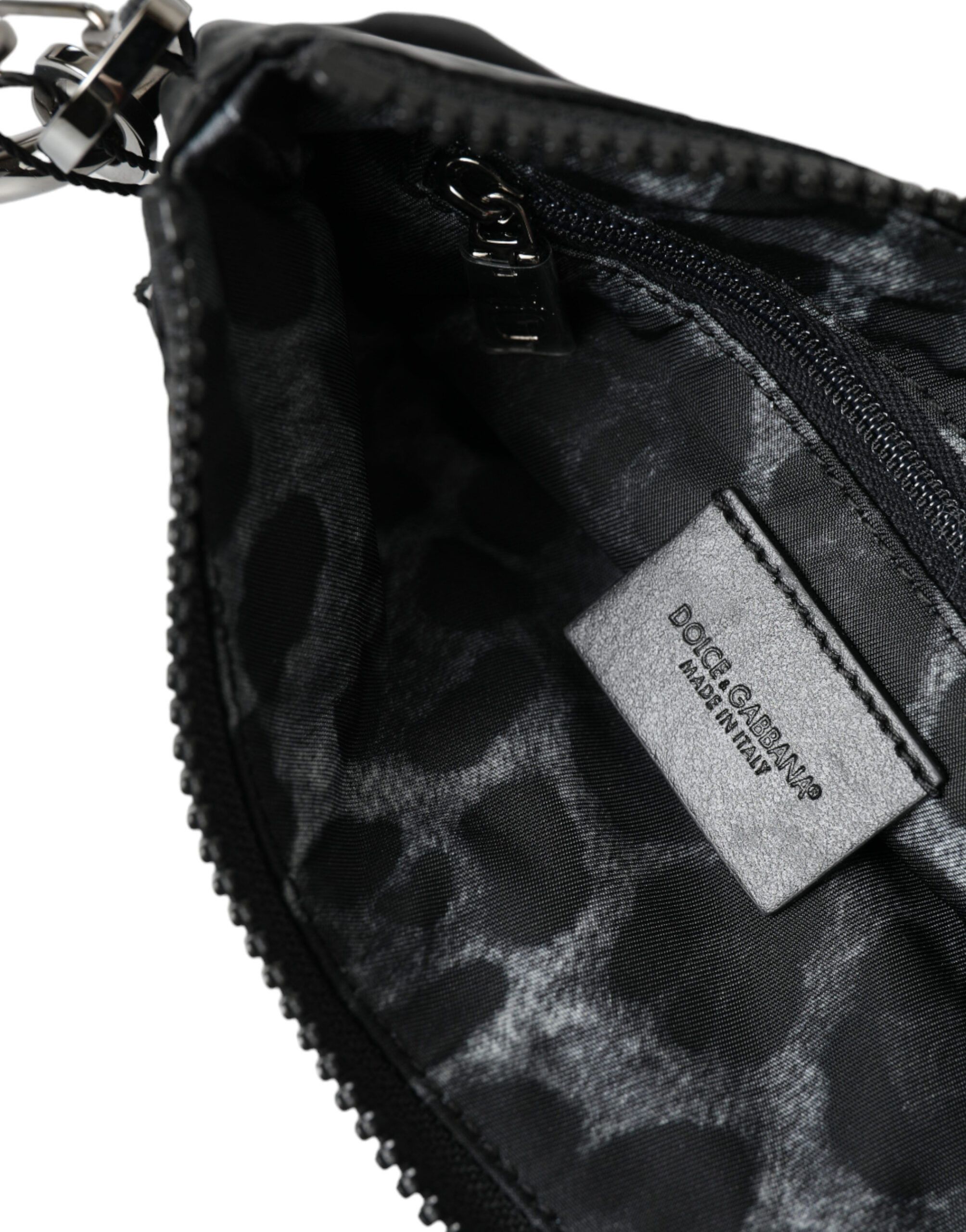 Dolce & Gabbana Chic Nylon-Leather Designer Women's Pouch Size ONE SIZE - 5 Thumbnail