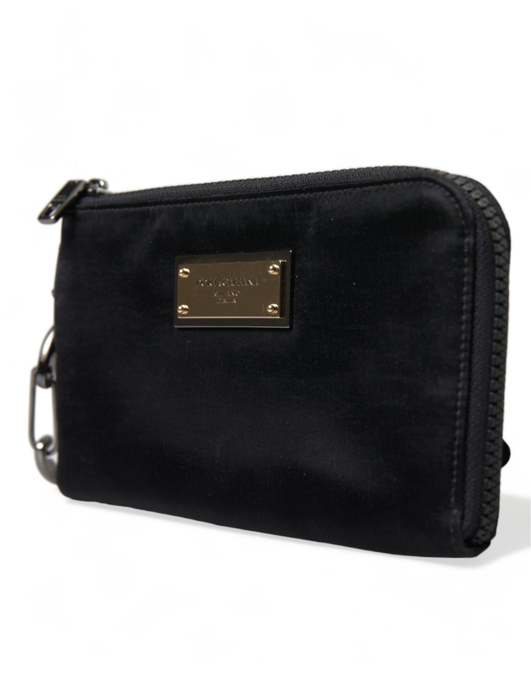 Dolce & Gabbana Chic Nylon-Leather Designer Women's Pouch Size ONE SIZE - 2 Thumbnail