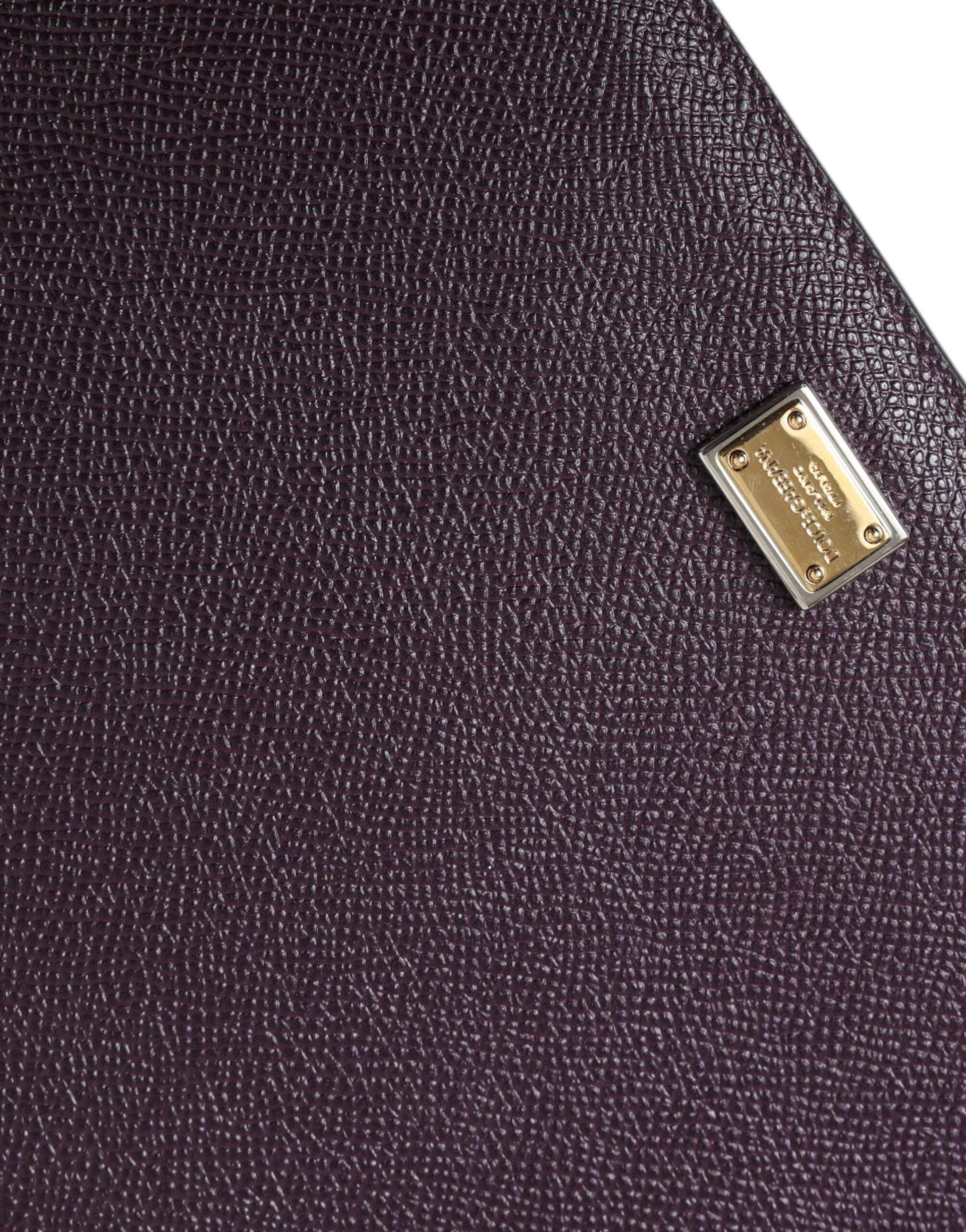 Dolce & Gabbana Elegant Leather Tablet Pouch in Rich Women's Brown Size ONE SIZE - 4 Thumbnail