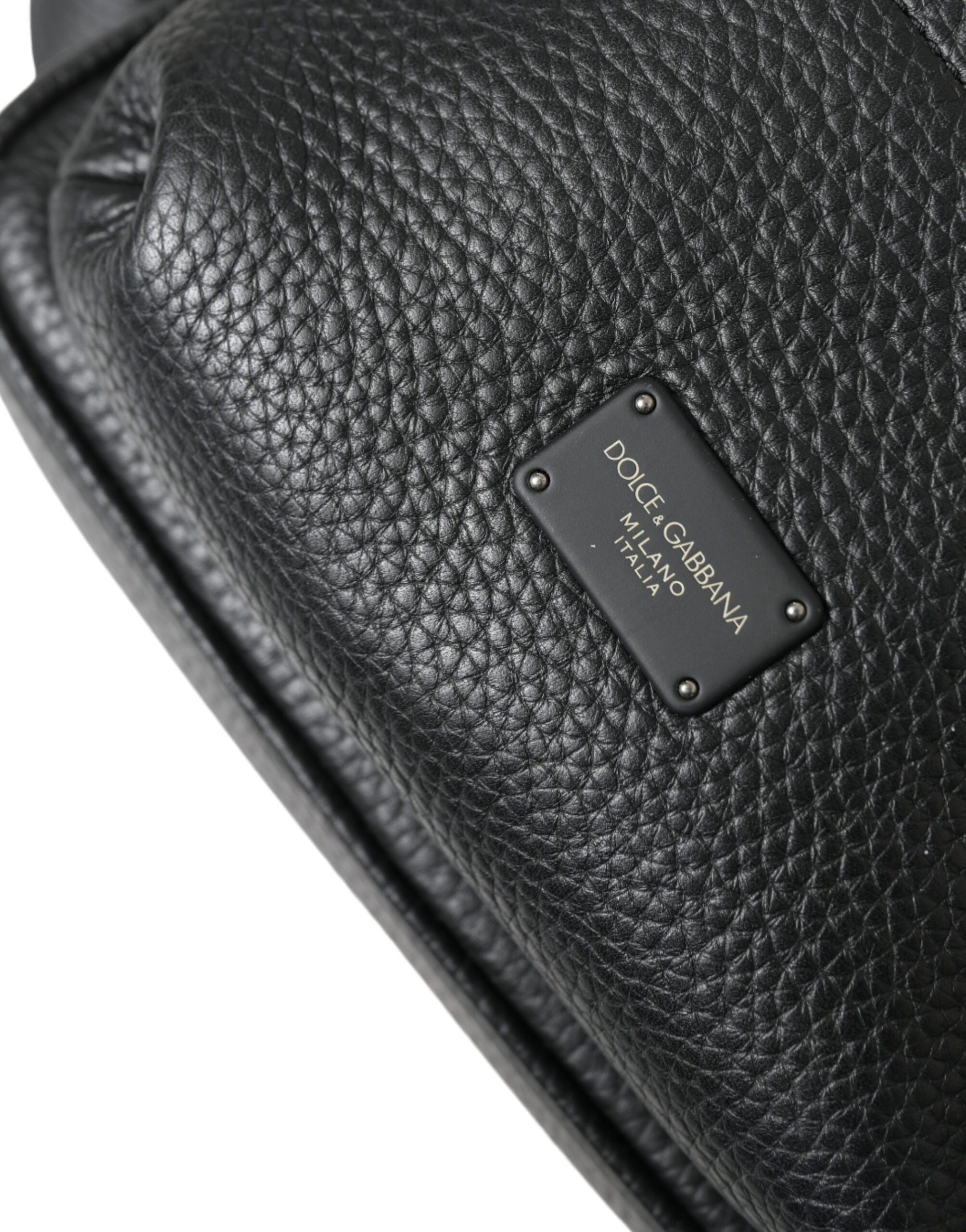 Dolce & Gabbana Chic Black Calf Leather Small Men's Backpack Size ONE SIZE - 5 Thumbnail