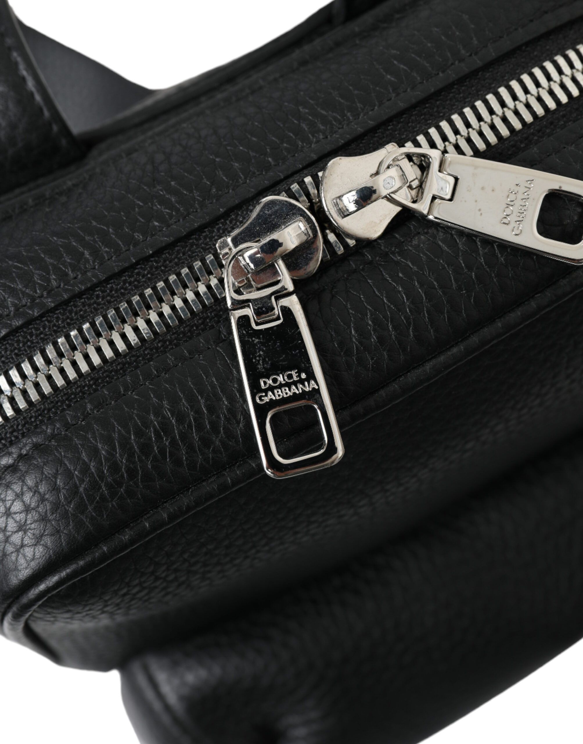 Dolce & Gabbana Chic Black Calf Leather Small Men's Backpack Size ONE SIZE - 6 Thumbnail