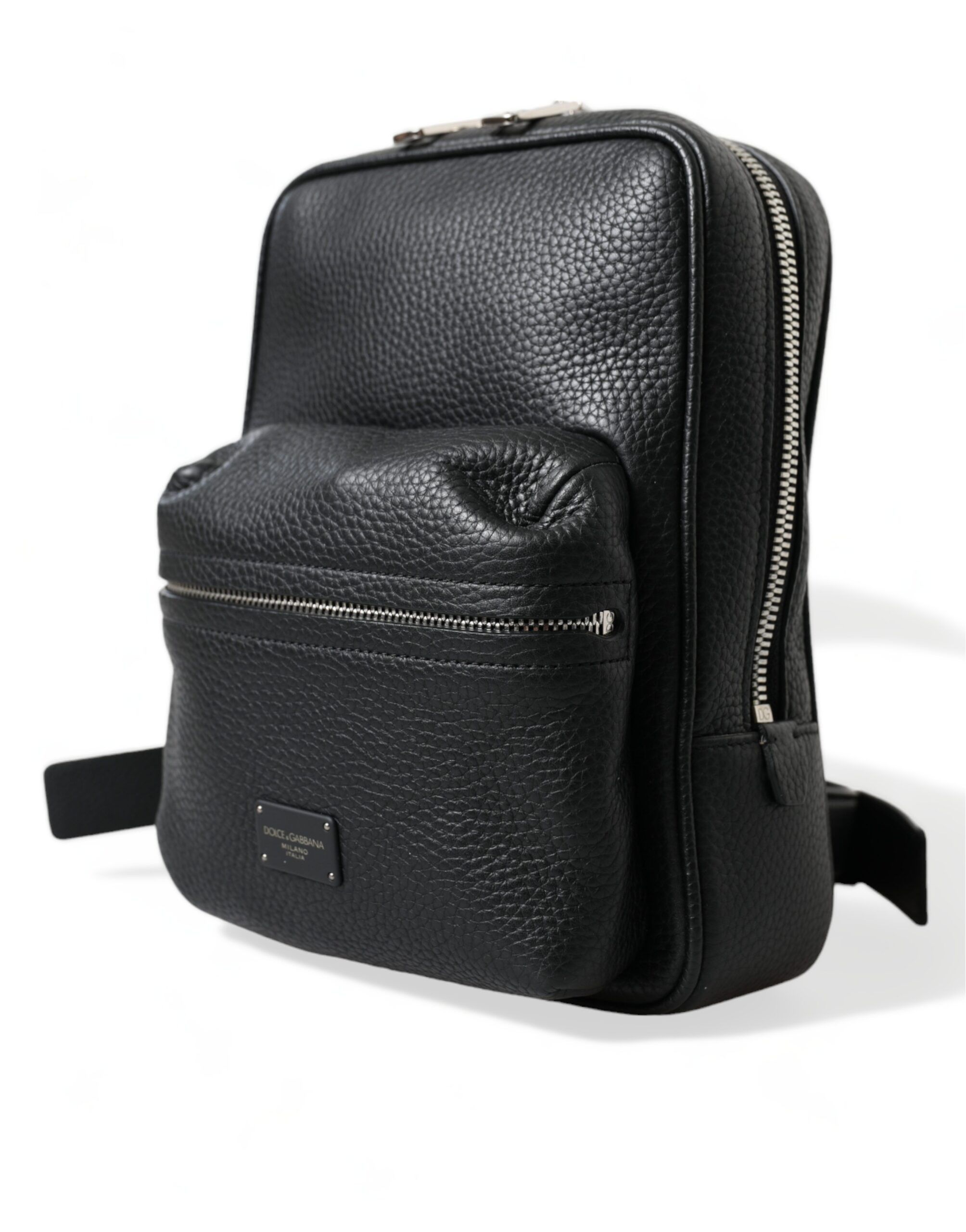 Dolce & Gabbana Chic Black Calf Leather Small Men's Backpack Size ONE SIZE - 2 Thumbnail
