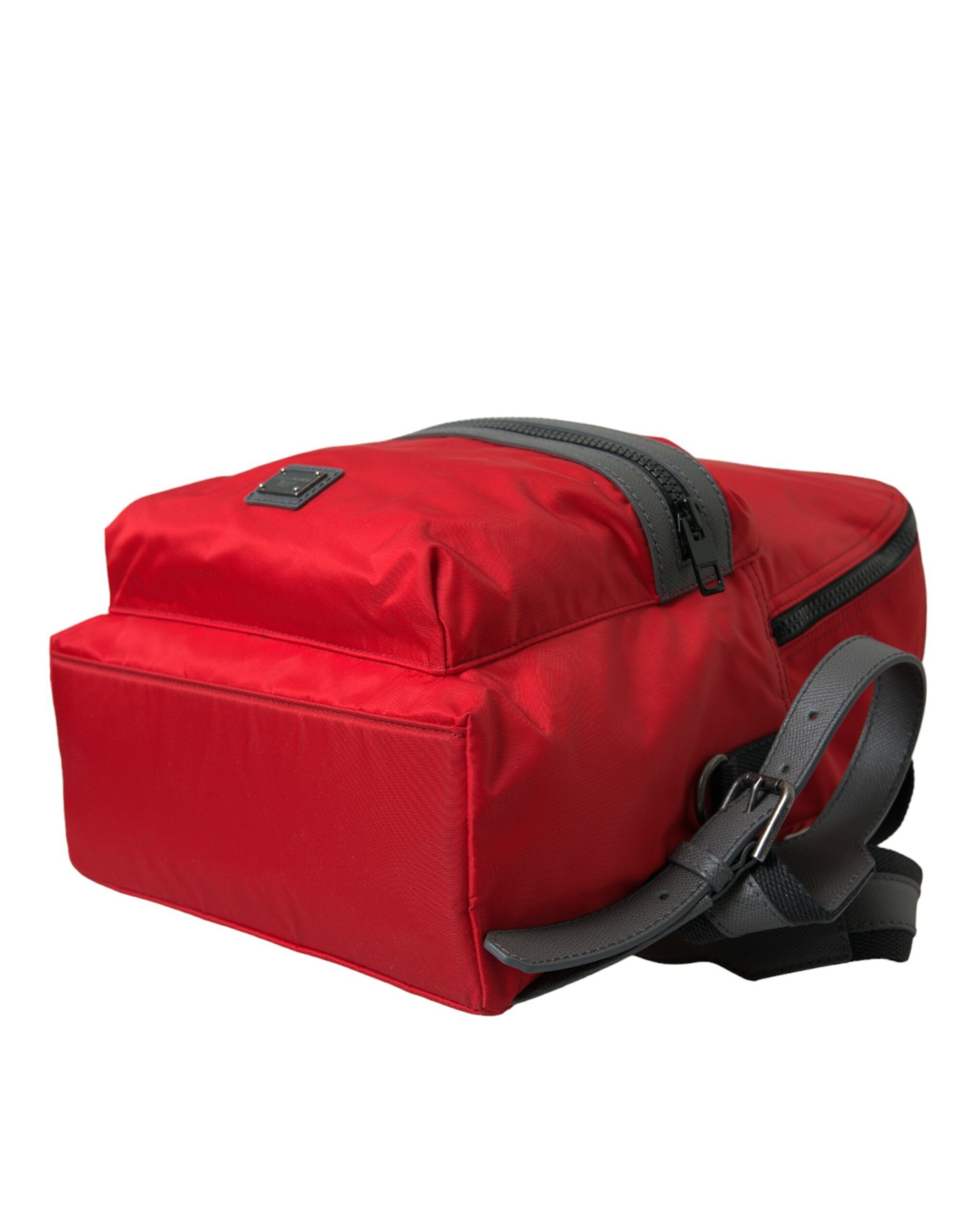 Dolce & Gabbana Elegant Red Nylon-Leather Men's Backpack Size ONE SIZE - 4 Thumbnail