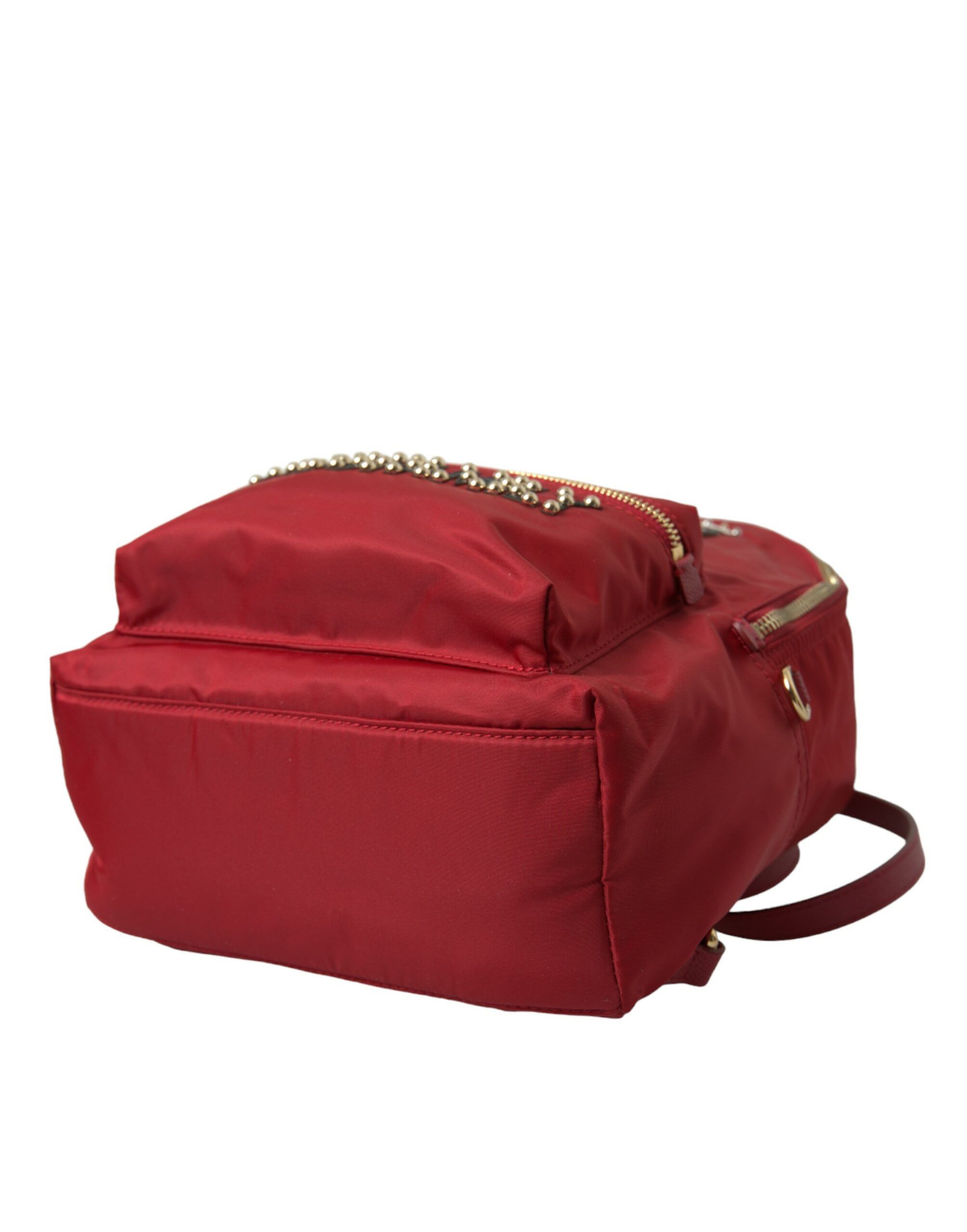 Dolce & Gabbana Embellished Red Backpack with Gold Women's Detailing Size ONE SIZE - 5 Thumbnail
