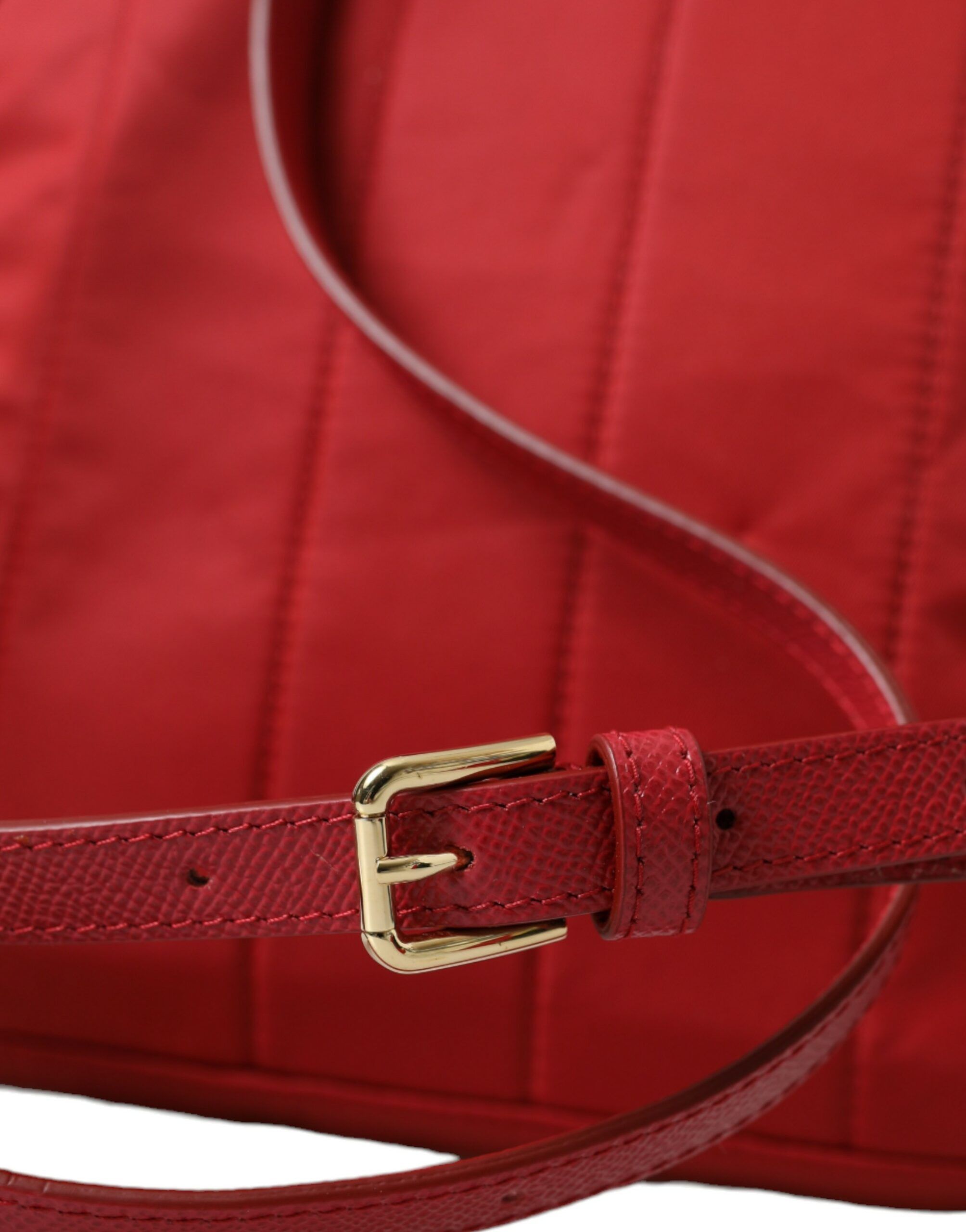 Dolce & Gabbana Embellished Red Backpack with Gold Women's Detailing Size ONE SIZE - 4 Thumbnail