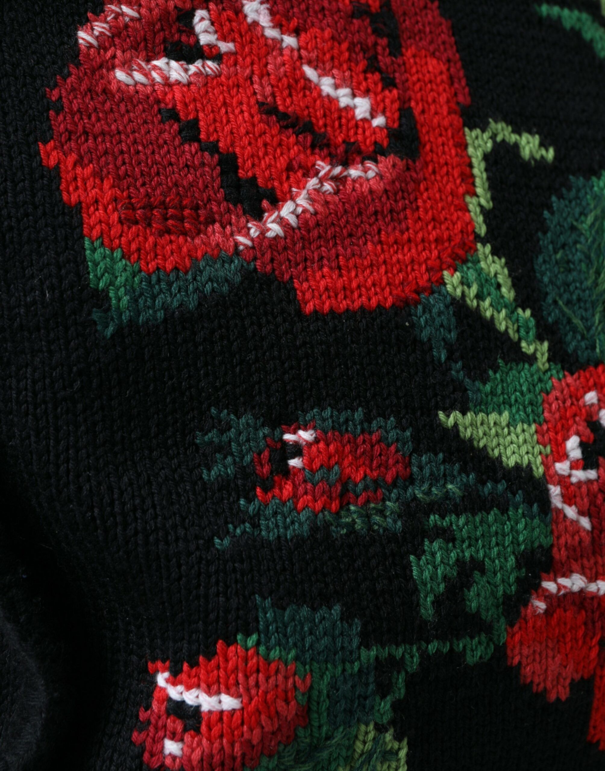 Dolce & Gabbana Chic Embroidered Floral Black Women's Tote Size ONE SIZE - 4 Thumbnail
