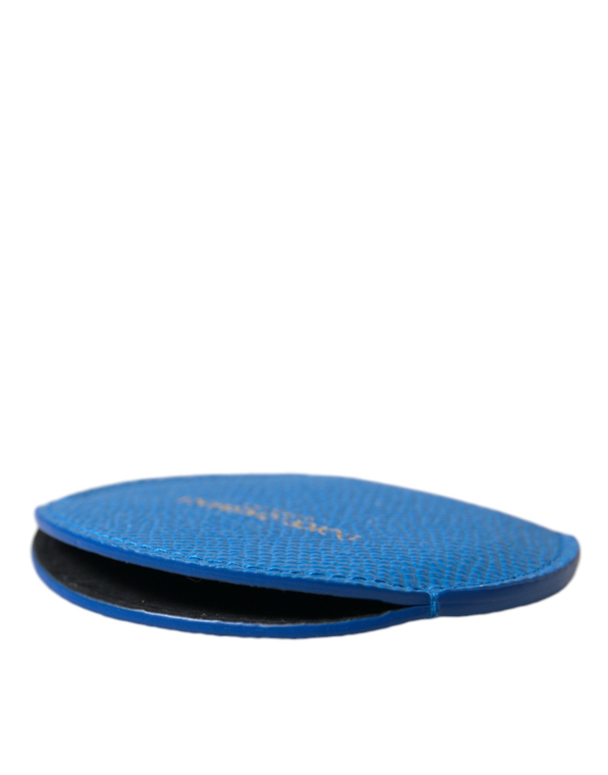 Dolce & Gabbana Elegant Blue Leather Mirror Women's Holder Size ONE SIZE - 5 Thumbnail