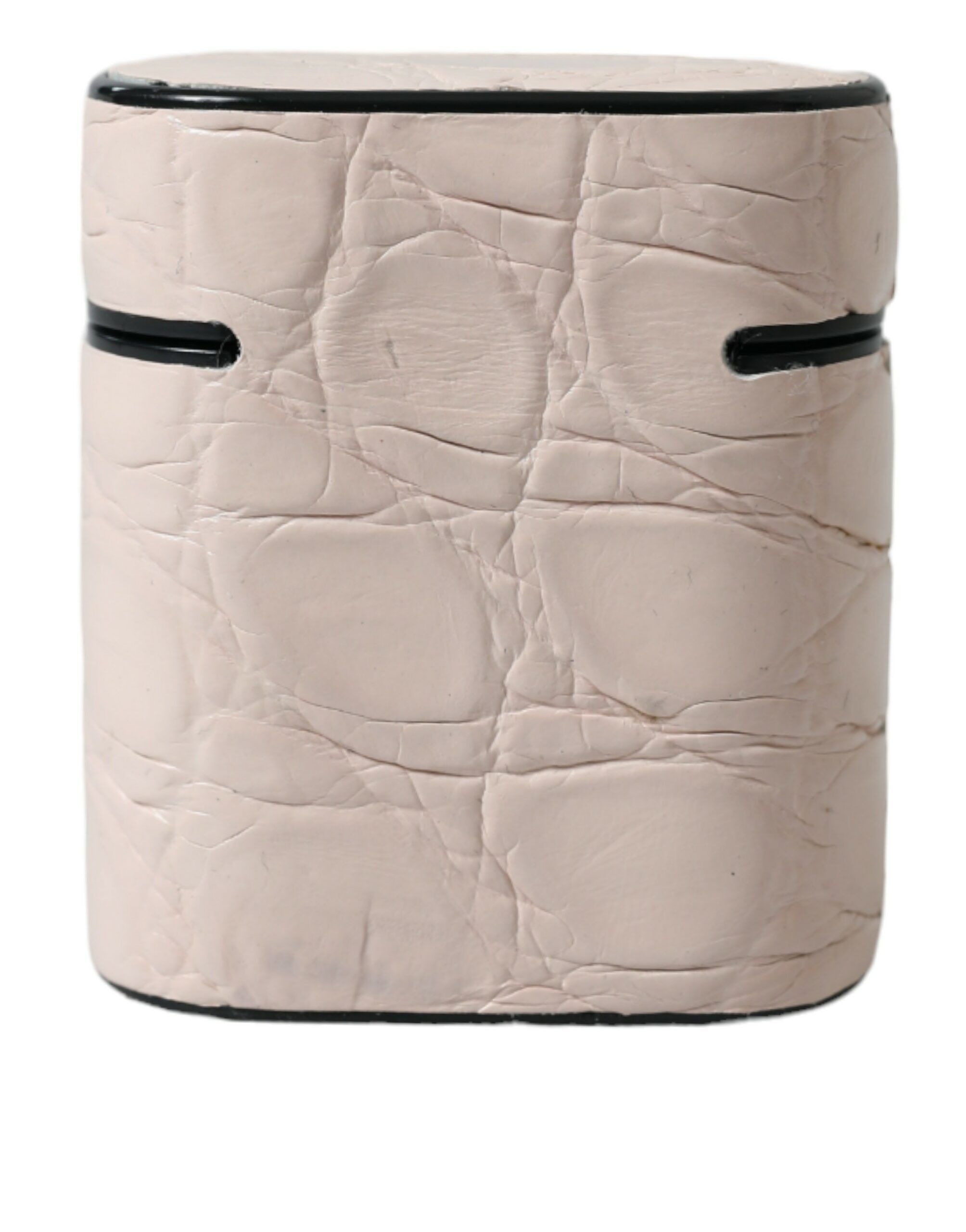 Dolce & Gabbana Elegant Light Pink Leather Airpod Women's Case Size ONE SIZE - 3 Thumbnail