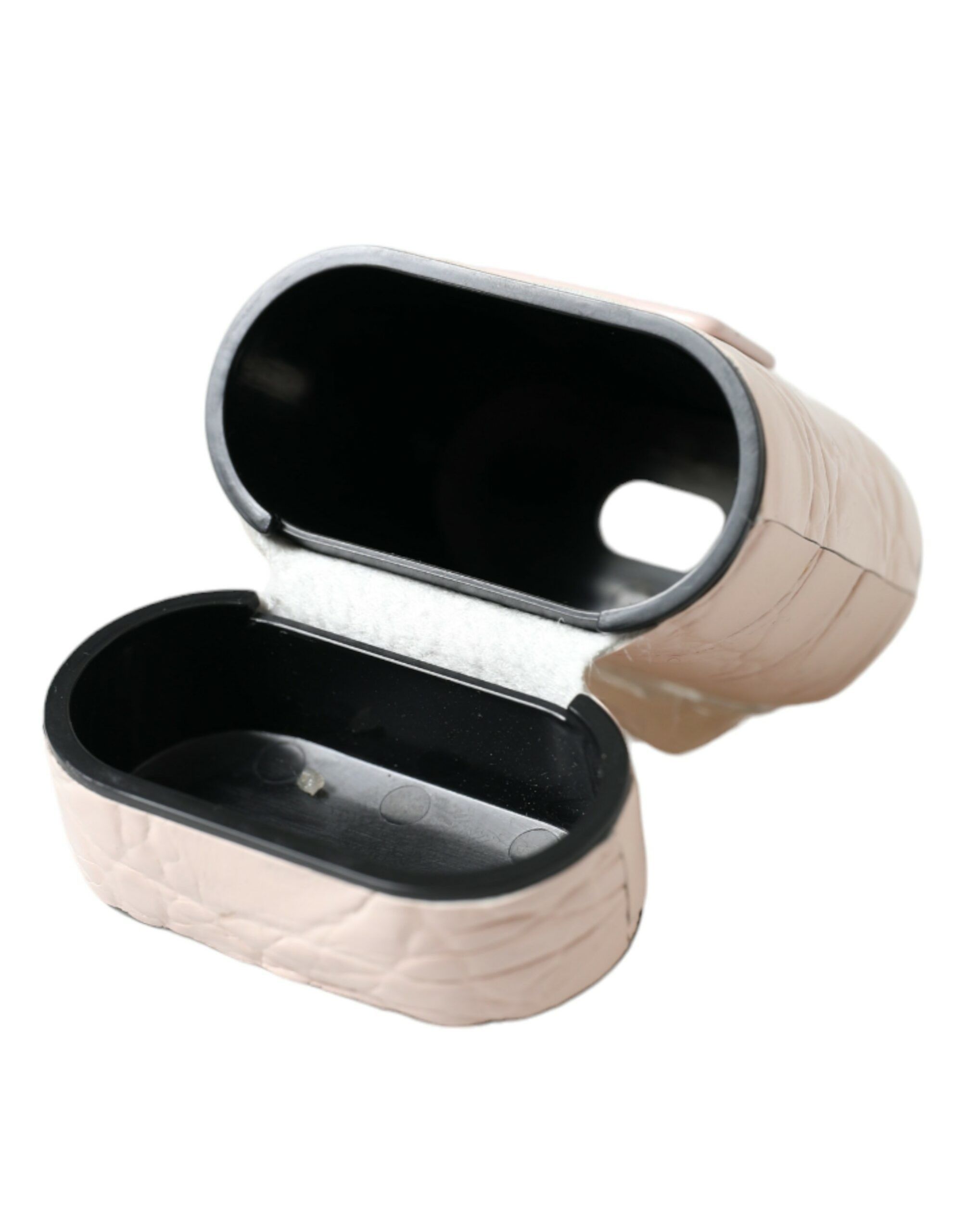 Dolce & Gabbana Elegant Light Pink Leather Airpod Women's Case Size ONE SIZE - 6 Thumbnail
